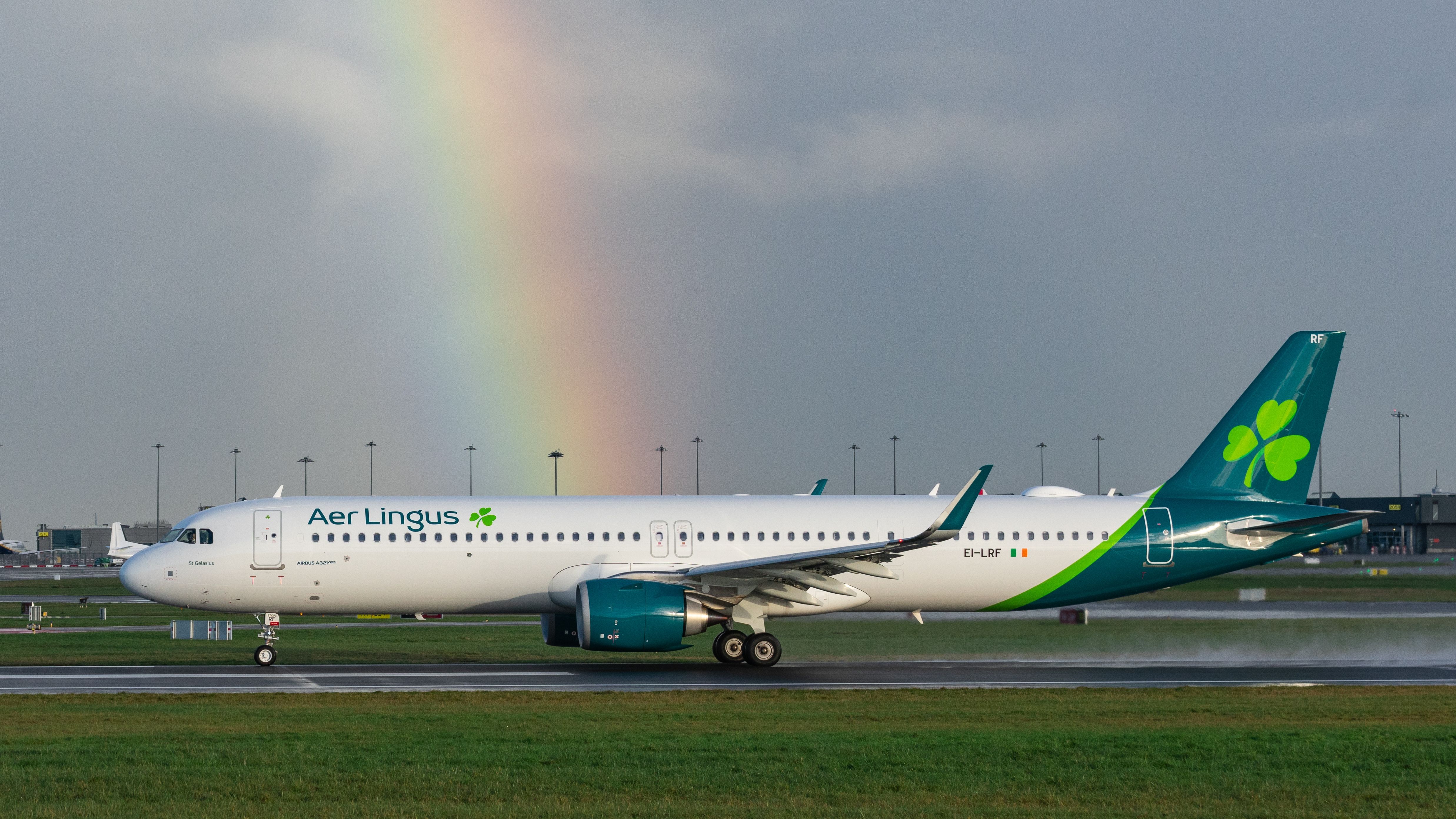 Aer Lingus Airbus A321neo departing Dublin Airport DUB
