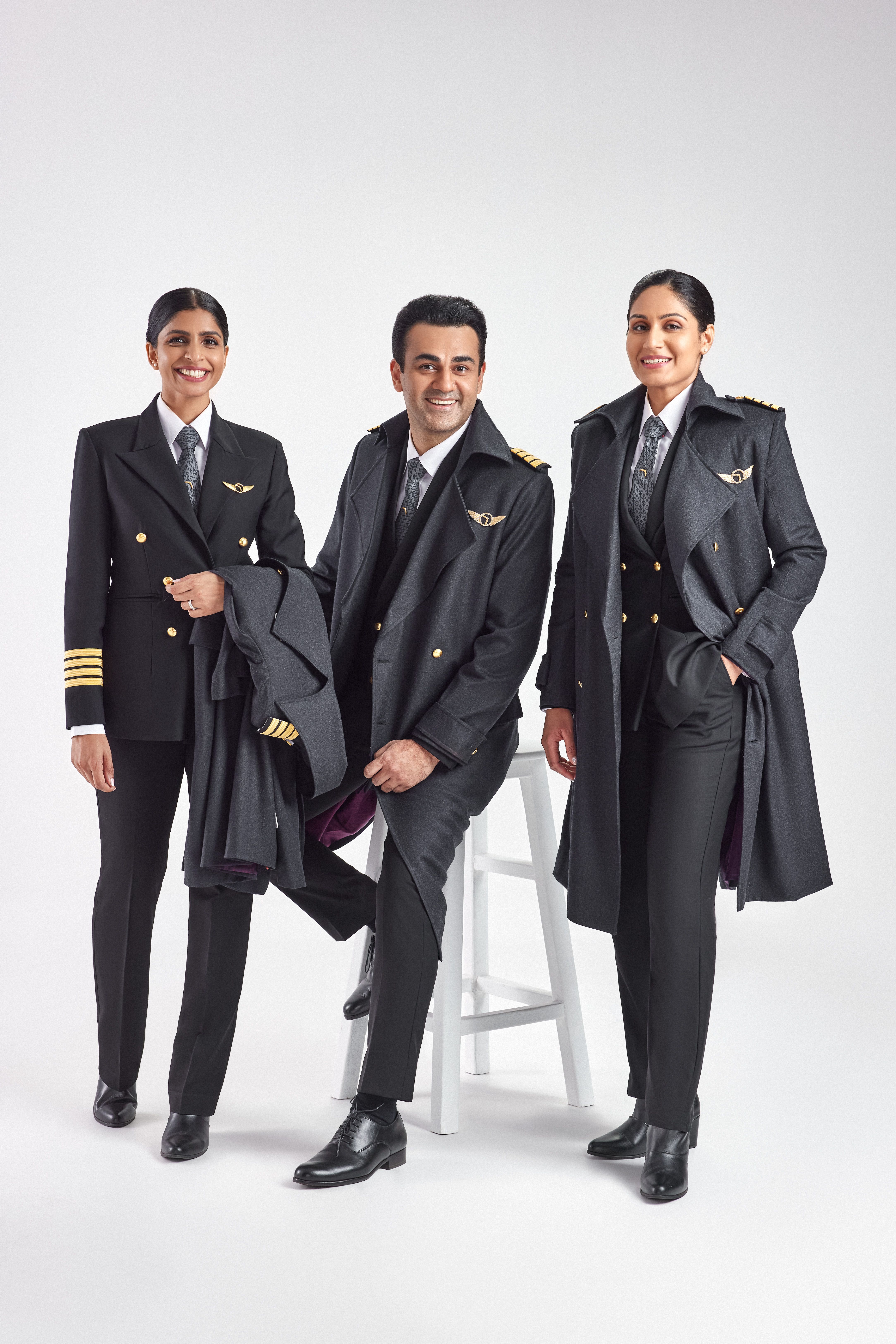 Air India pilot uniforms winter