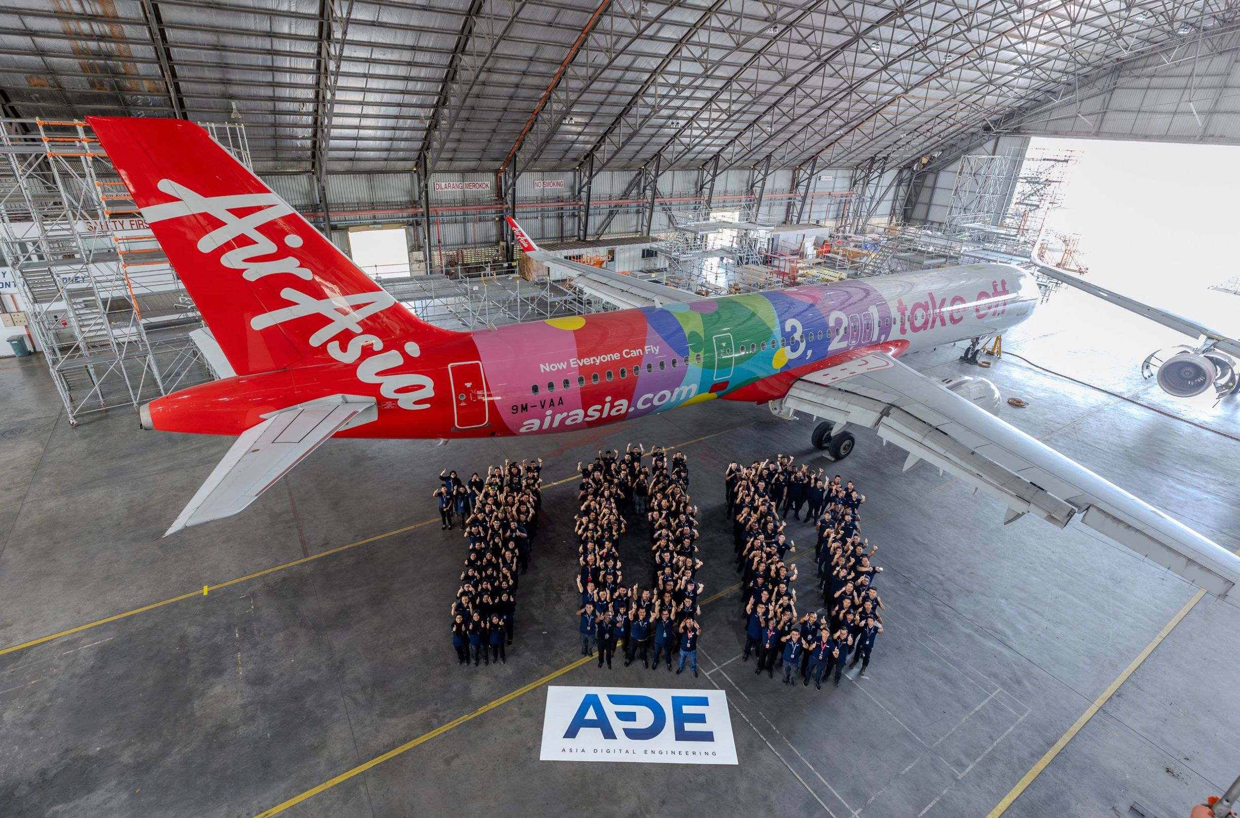 AirAsia Digital Engineering ADE 100th C-Check