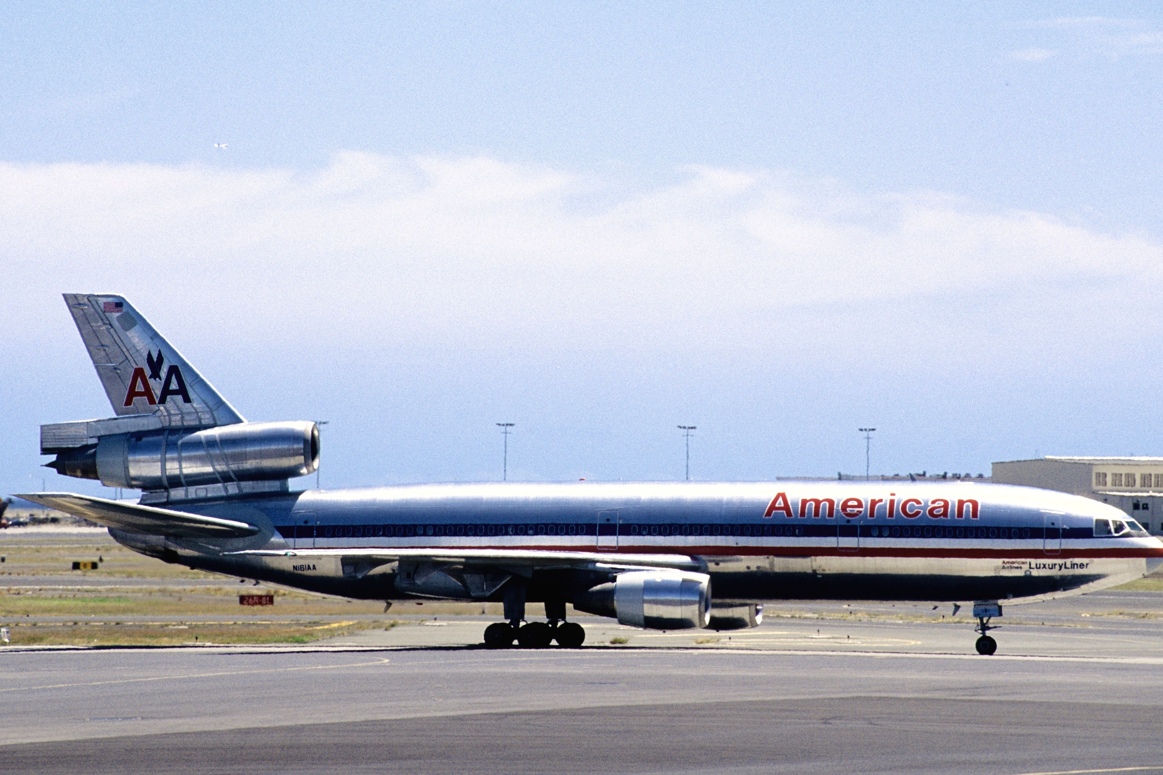 American Airlines DC-10-10 on the ground