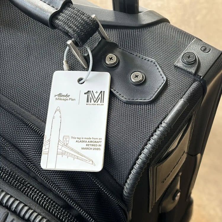 Alaska Airlines Introduces 'Brag Tags' Made From Airplane Parts For