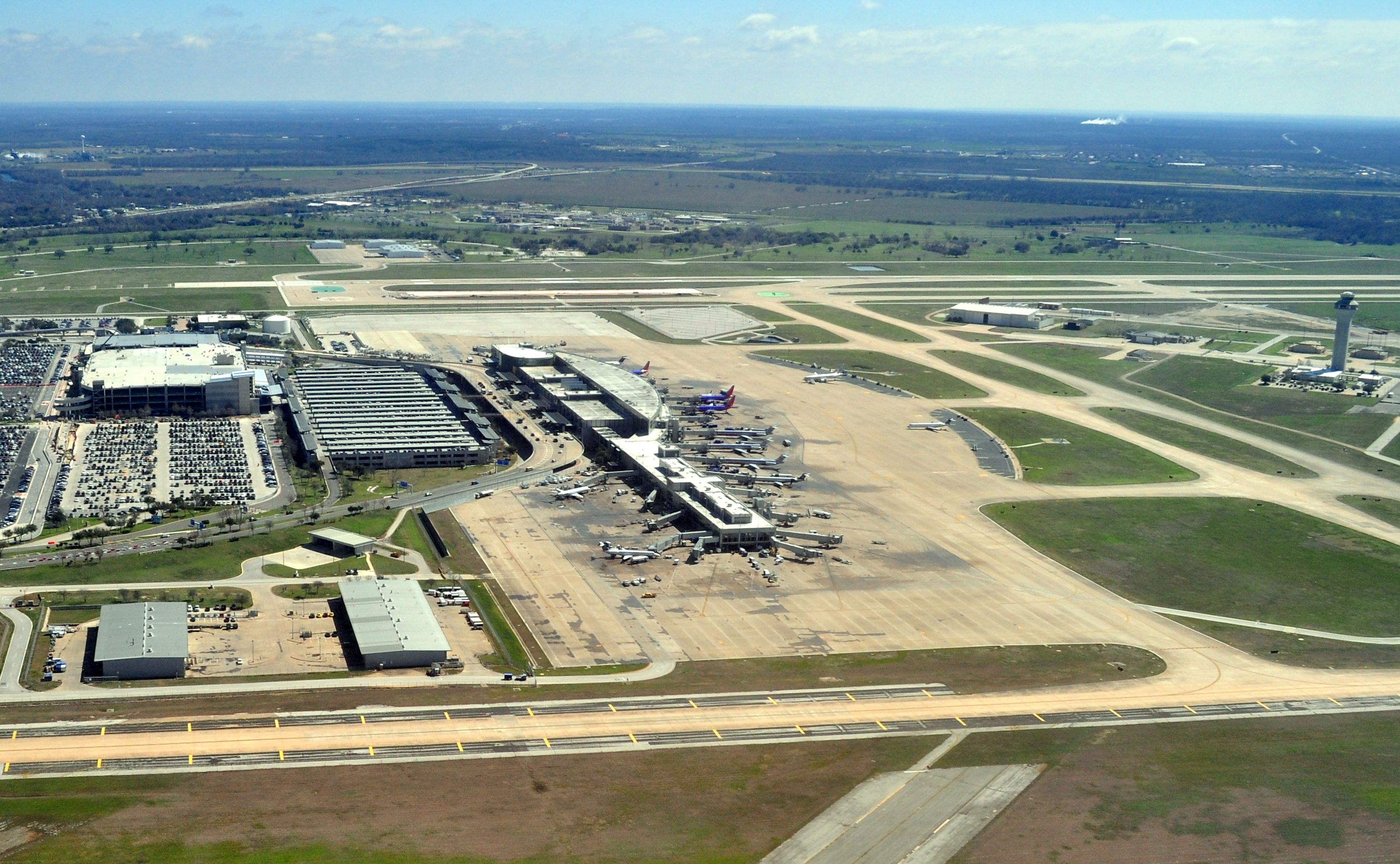 Austin-Bergstrom International Airport Aerial View