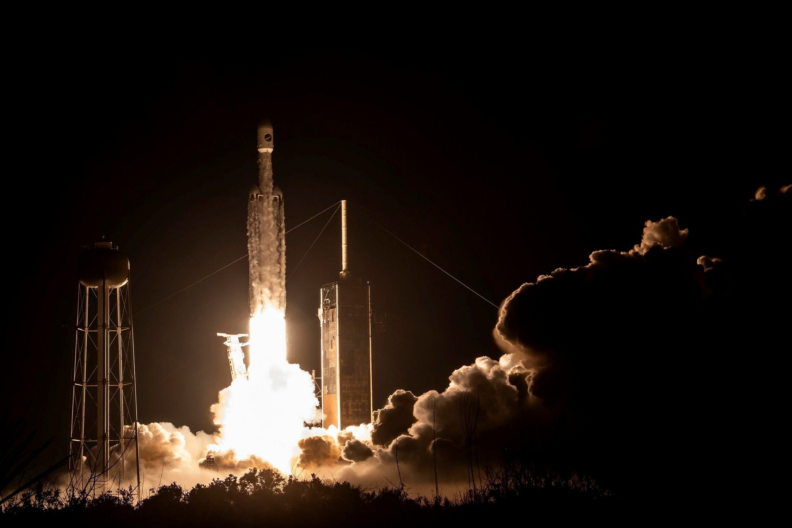 SpaceX's Falcon Heavy launches from Cape Canaveral carrying OTV-7 