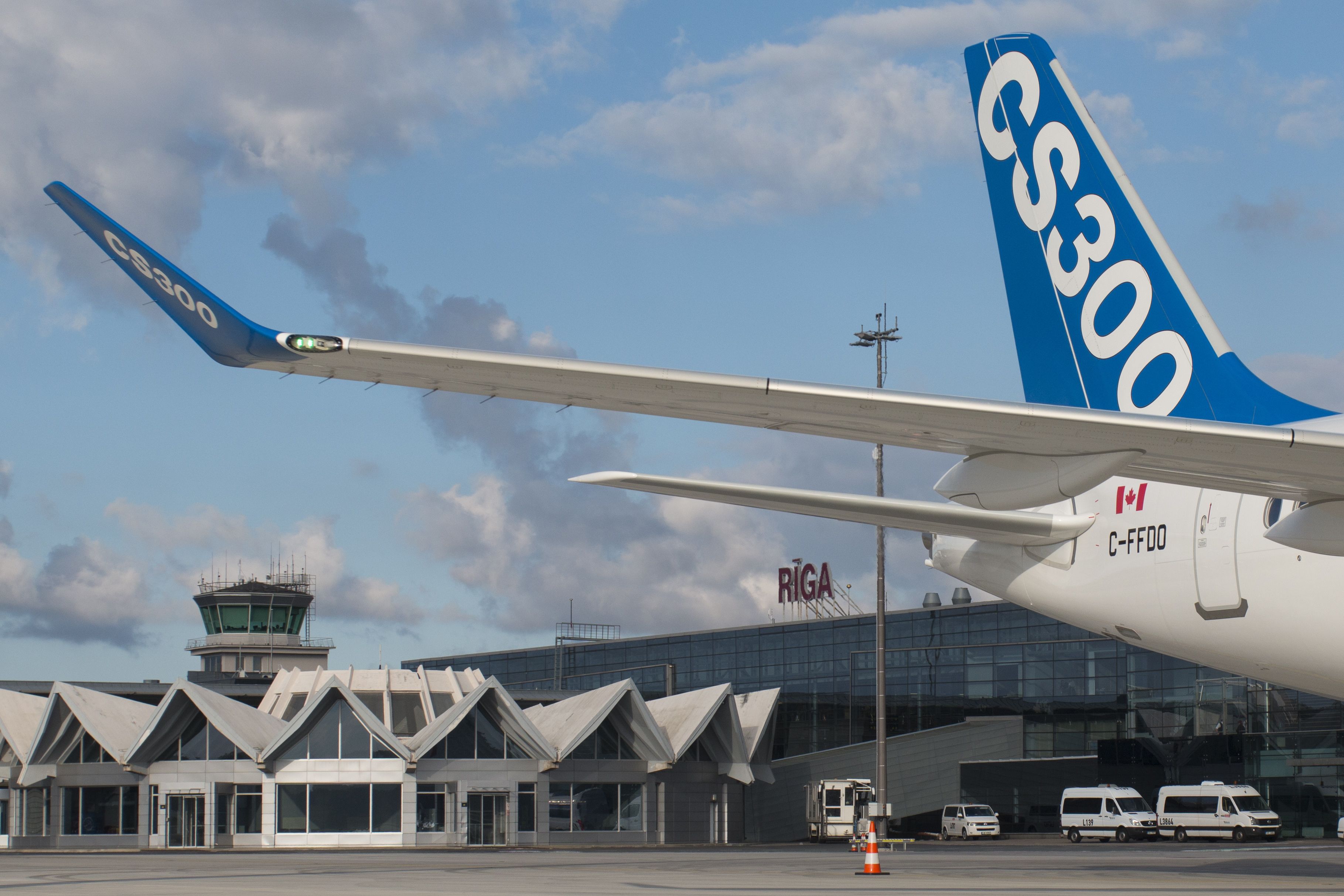 Bombardier CSeries CS300 at Riga Airport RIX