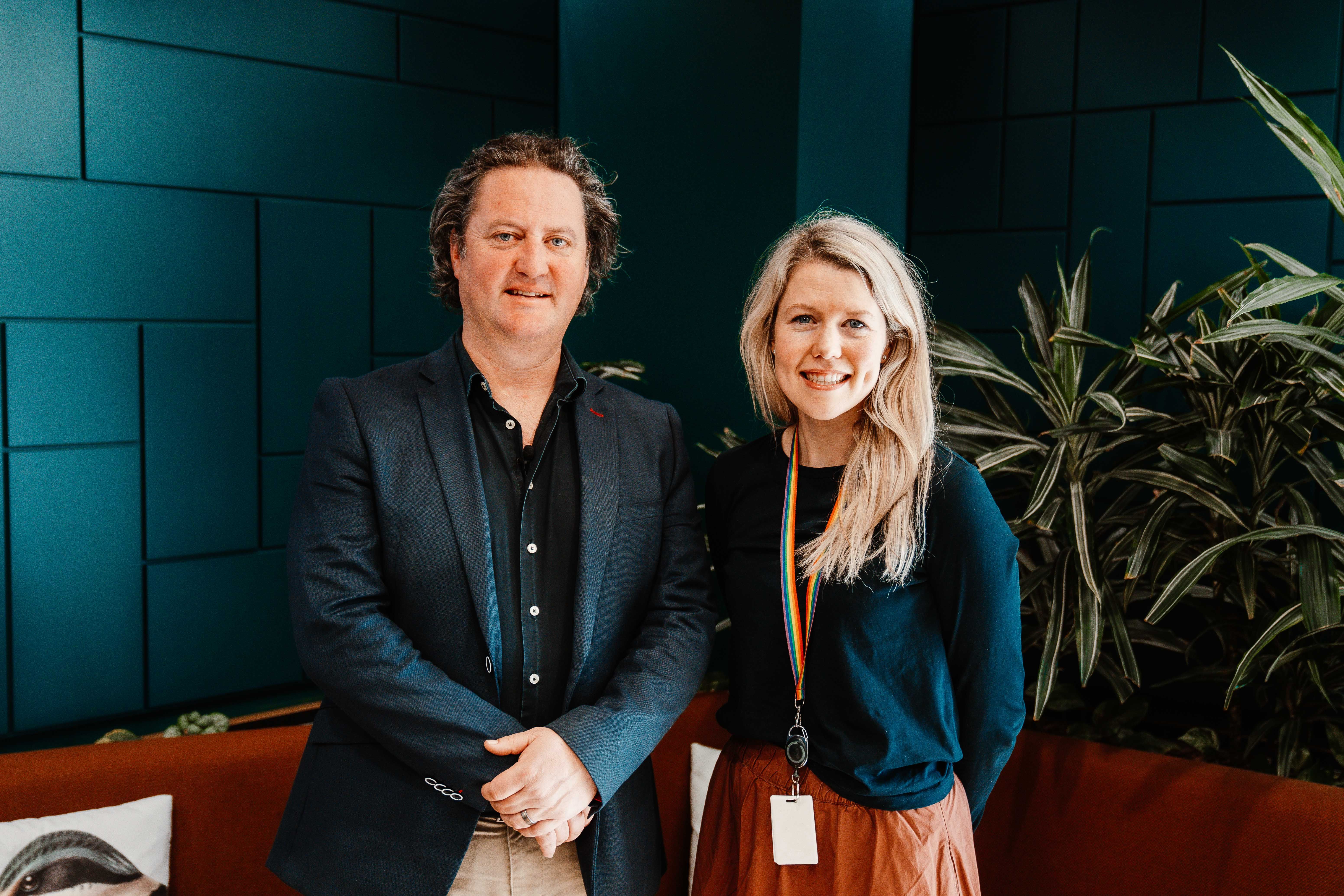 Christchurch Airport CE Justin Watson and Sustainability Transitional Leader Claire Waghorn (2)