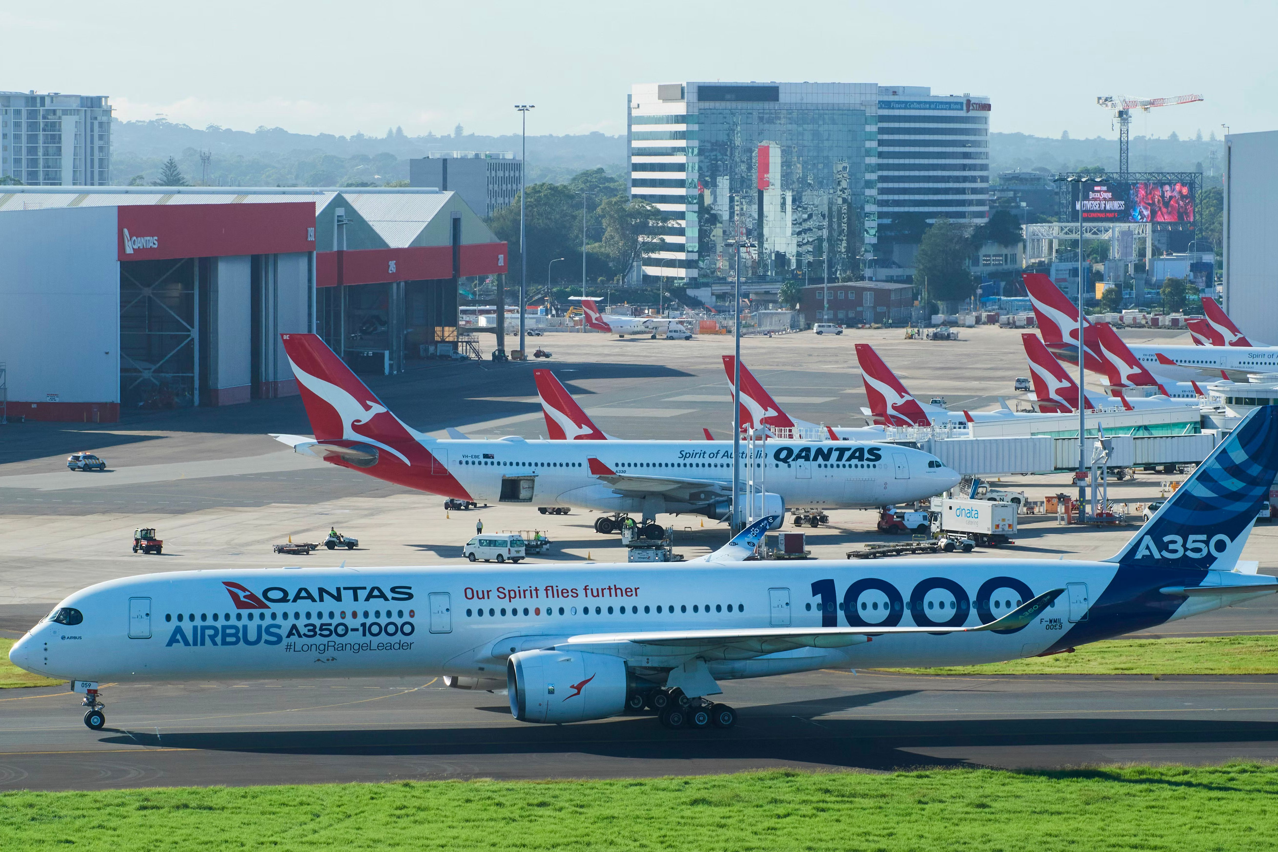 Qantas Airbus A350-1000 Demonstration Sydney Airport 3:2