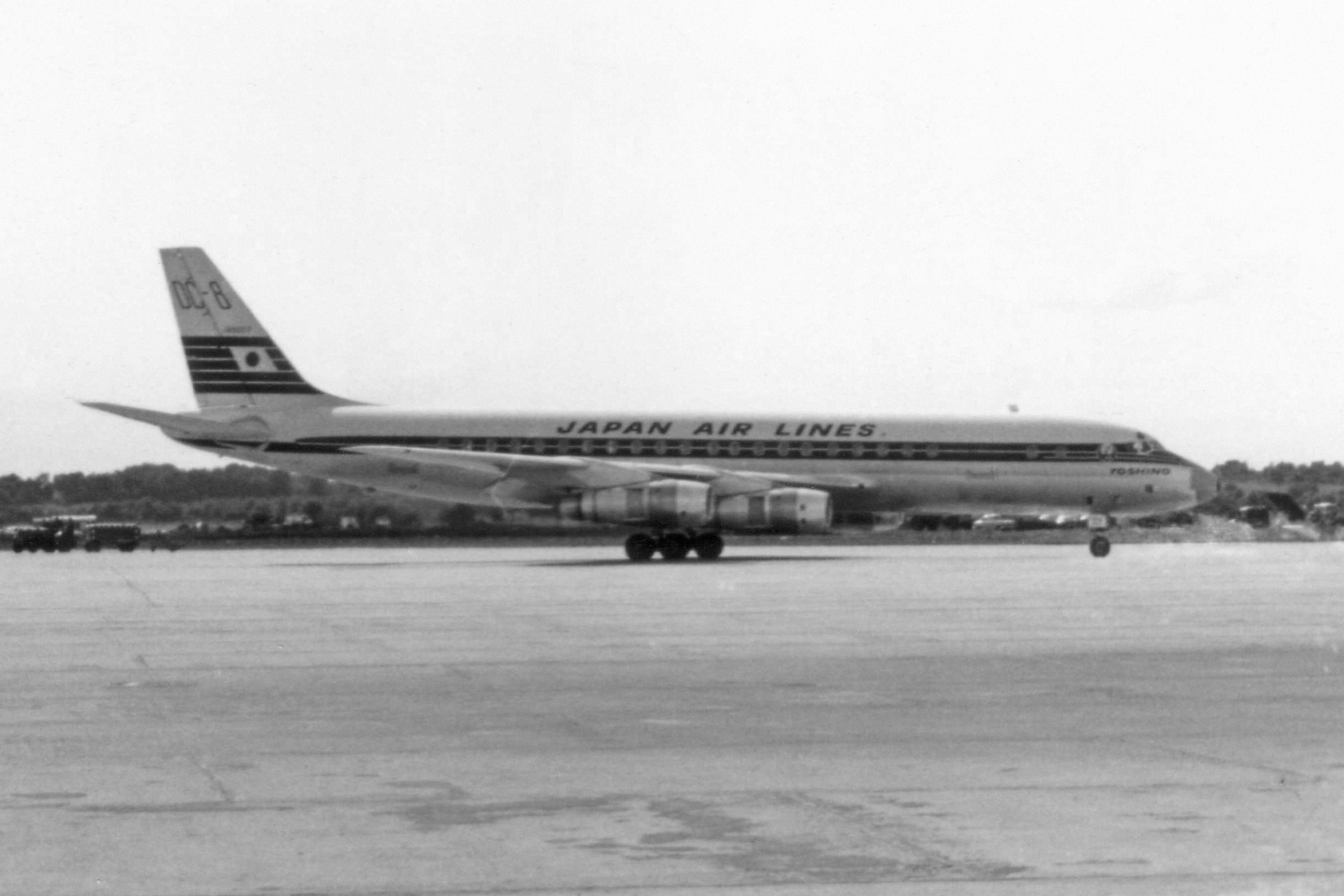A Japan Air Lines DC-8 aircraft.