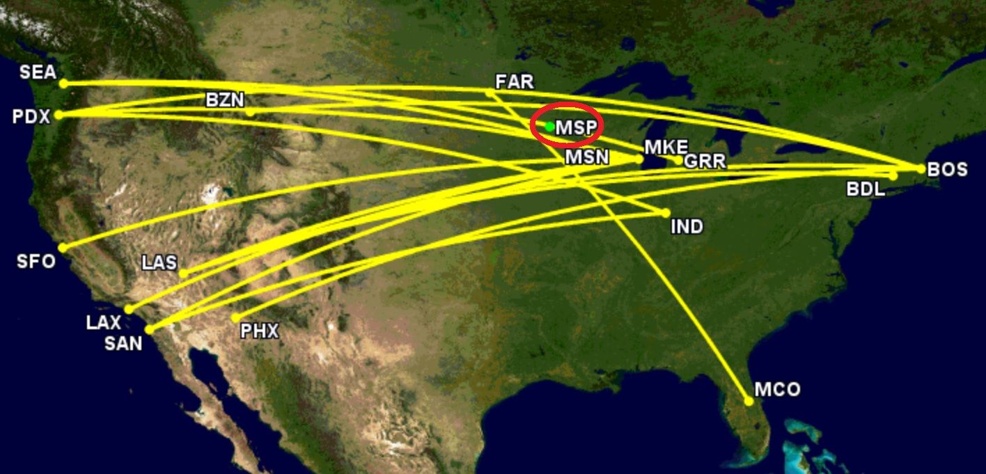 26 000 Daily Where Delta Air Lines Minneapolis Transit