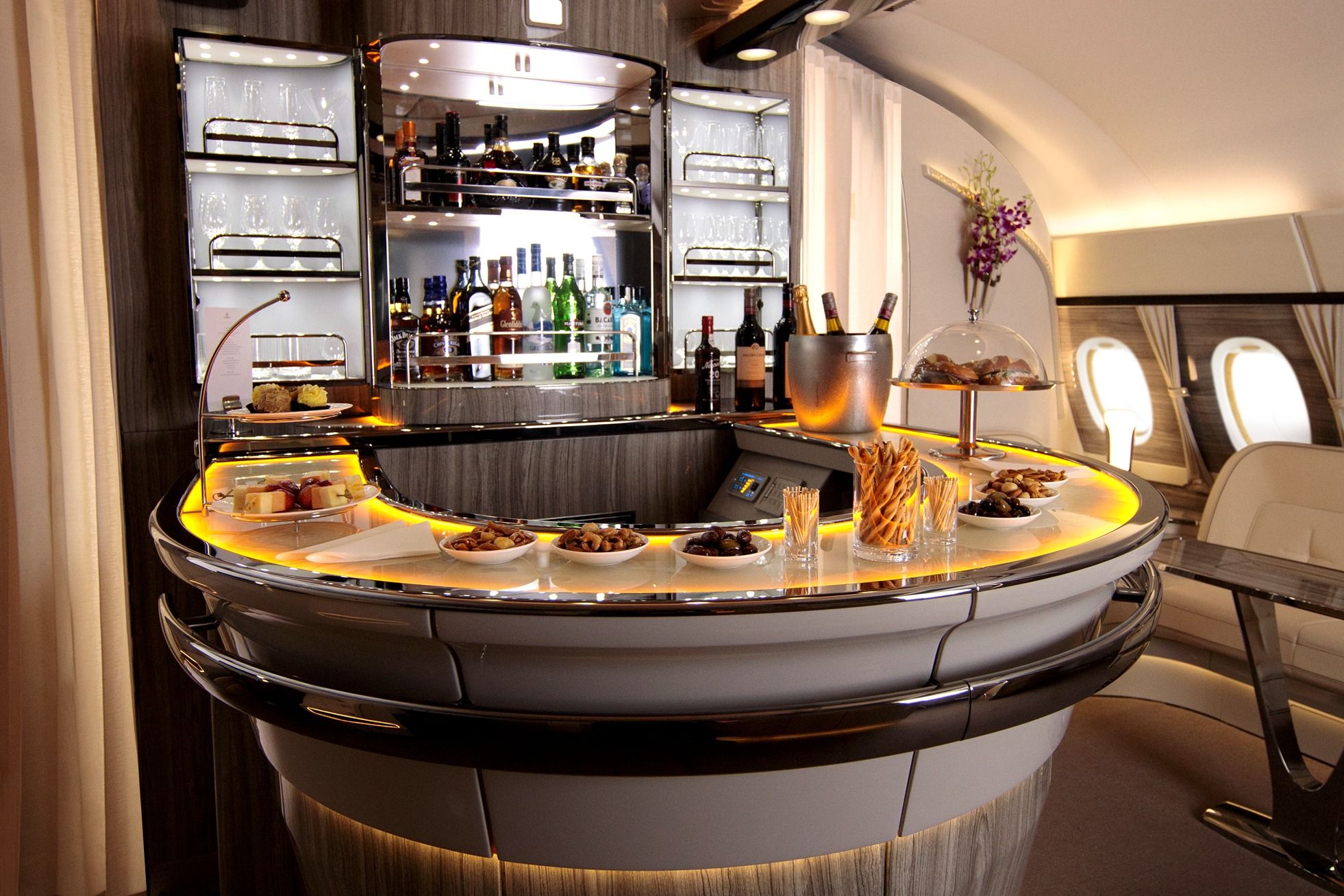 5 Fancy Onboard Bars & Lounges On Today's Airliners
