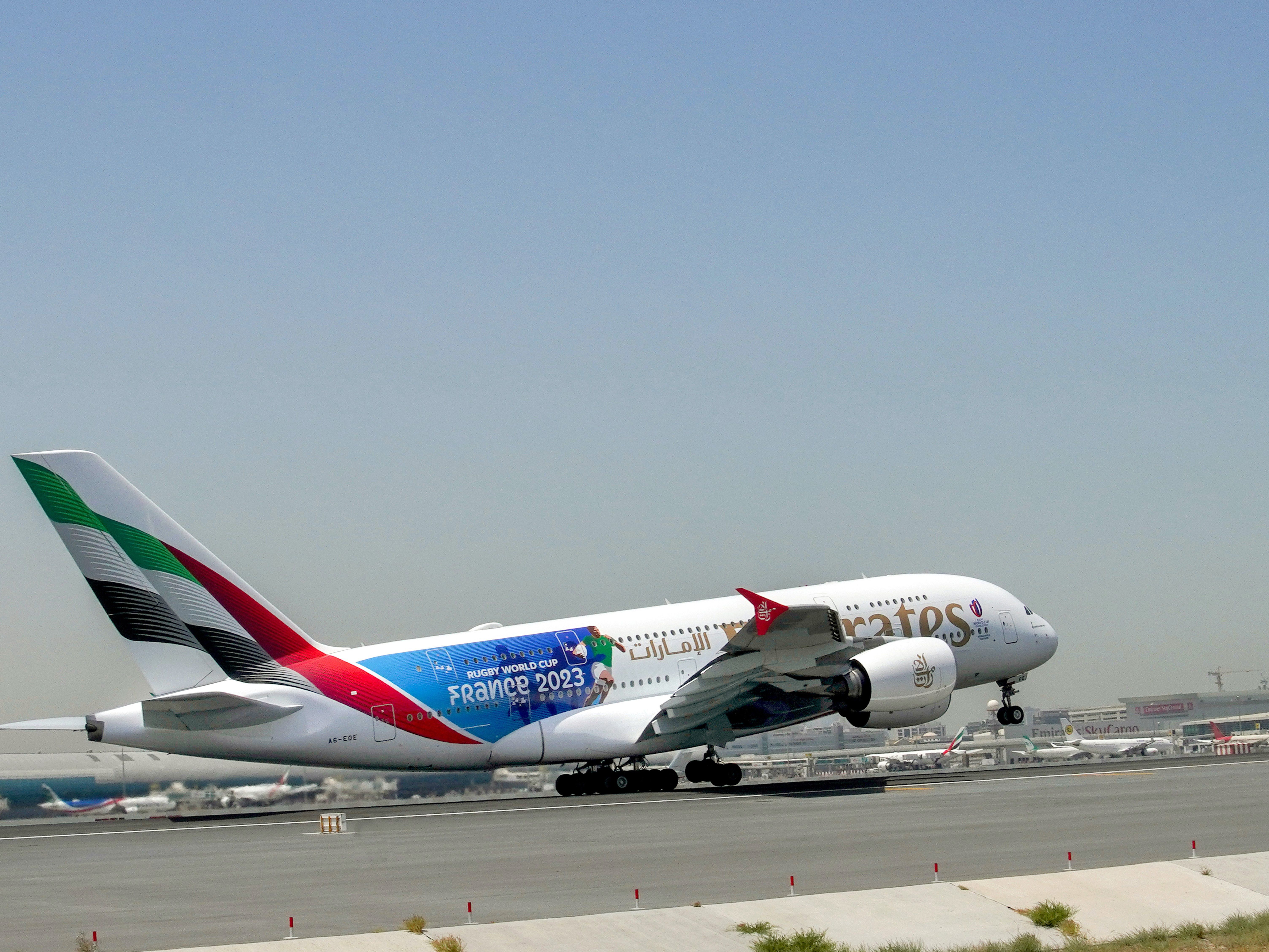 Emirates Rugby World Cup livery