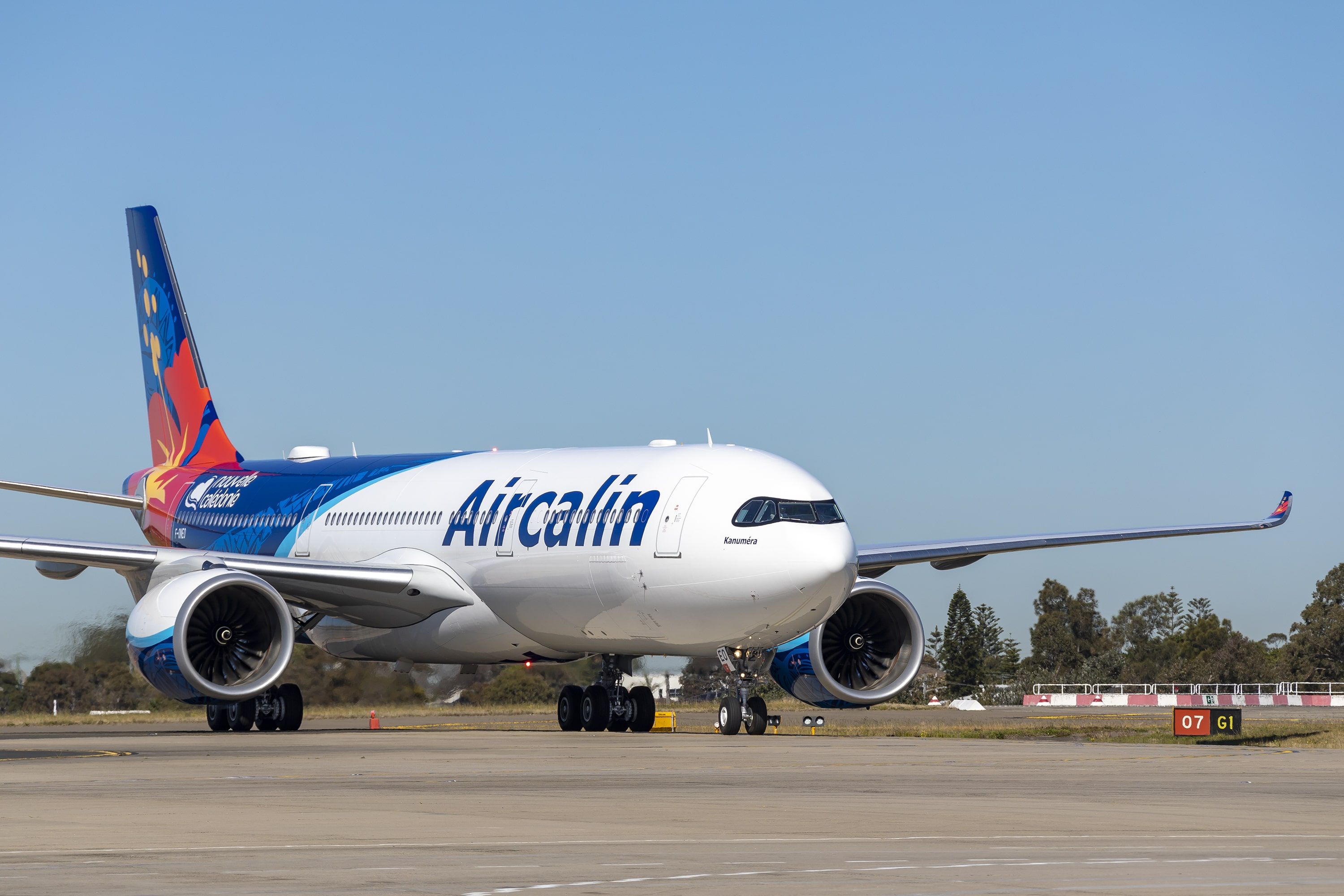 Aircalin Airbus A330-900 aircraft taxiing