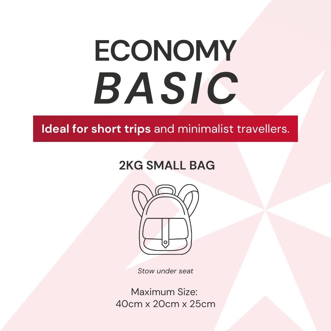 Air malta hand luggage size on sale