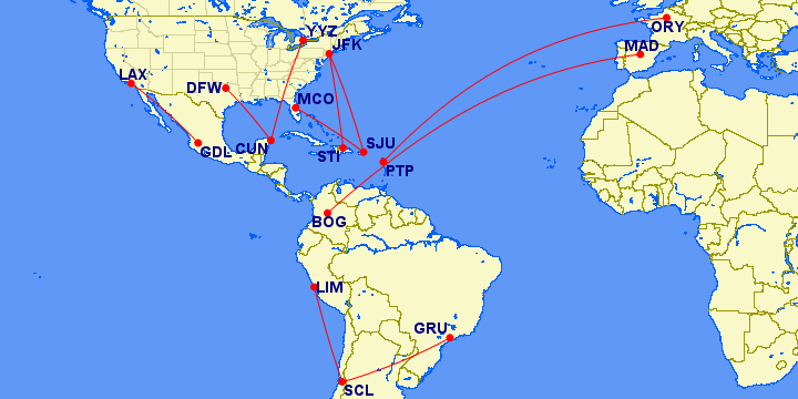 The Busiest International Routes In Latin America In 2023