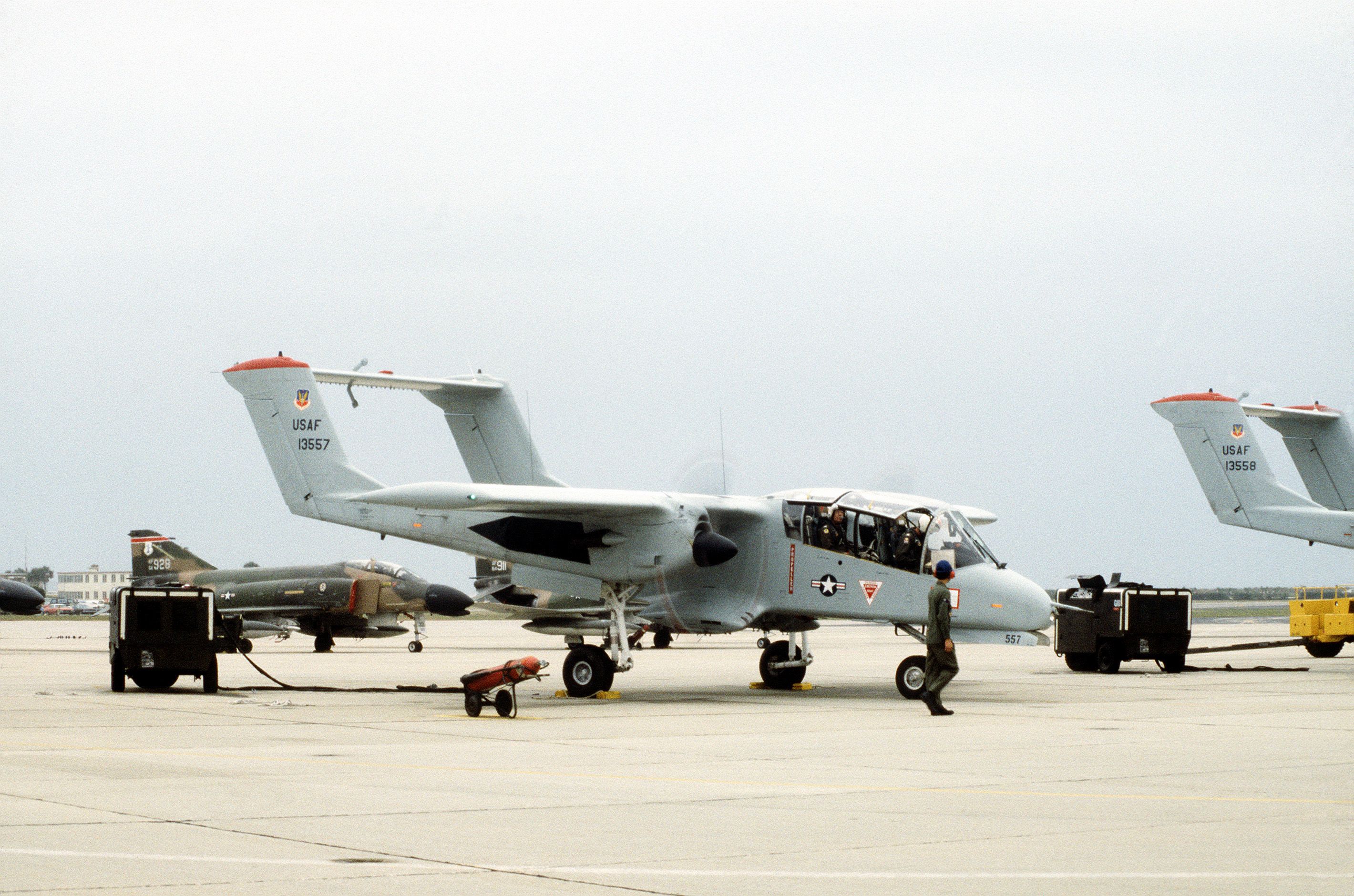 An OV-10A parked at Patrick Air Force Base.