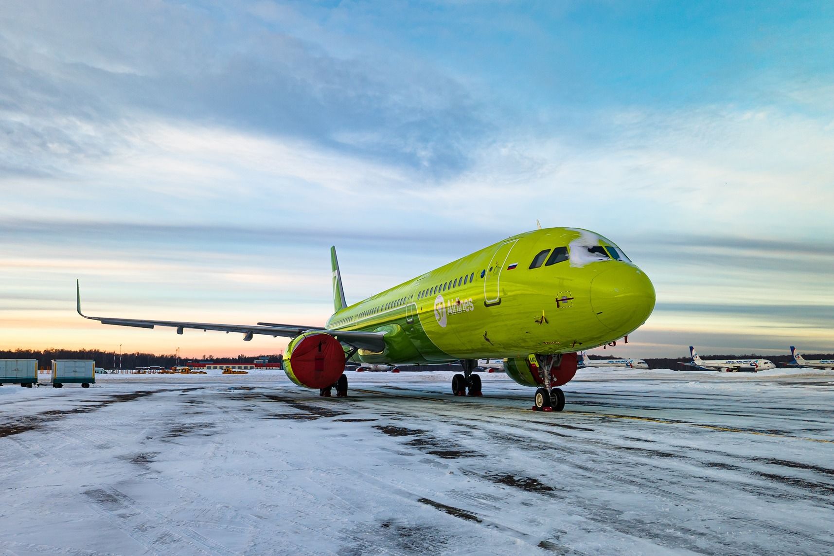 S7 Airlines Airbus A321neo stored