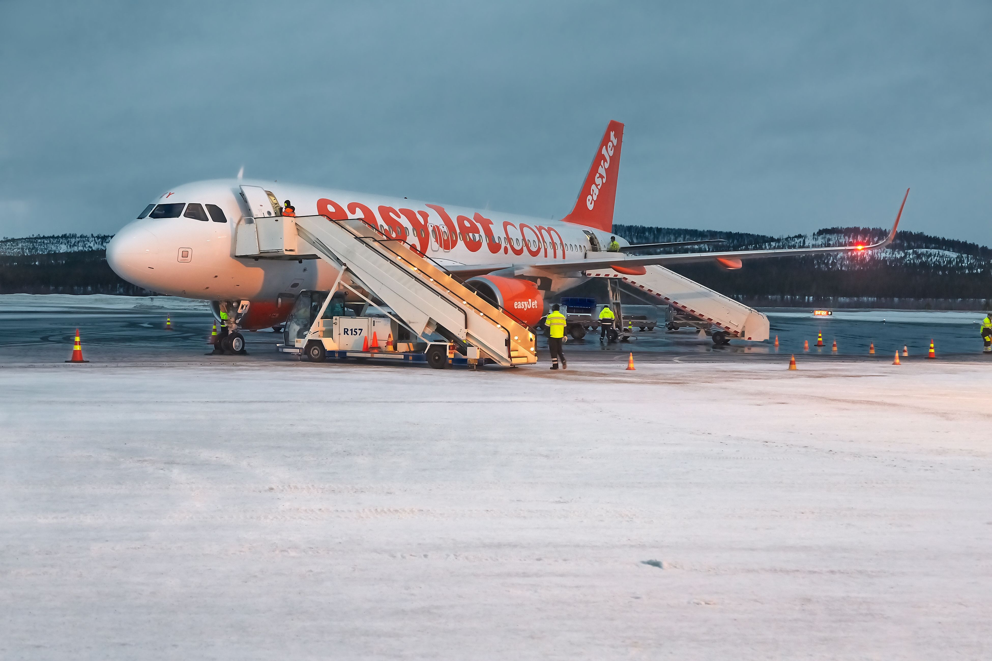 easyJet Airbus A320 Parked In Ivalo