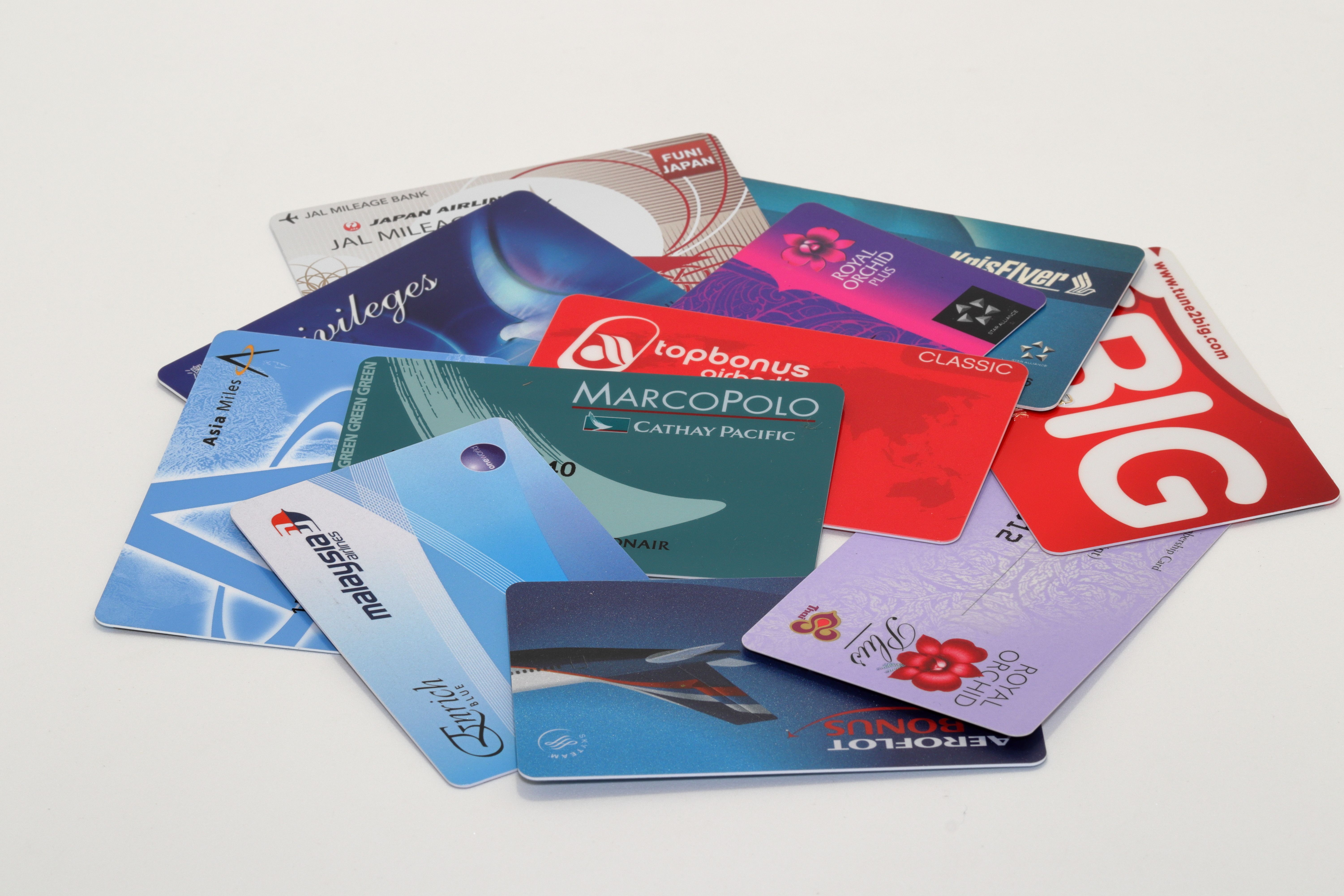 airline loyalty program cards