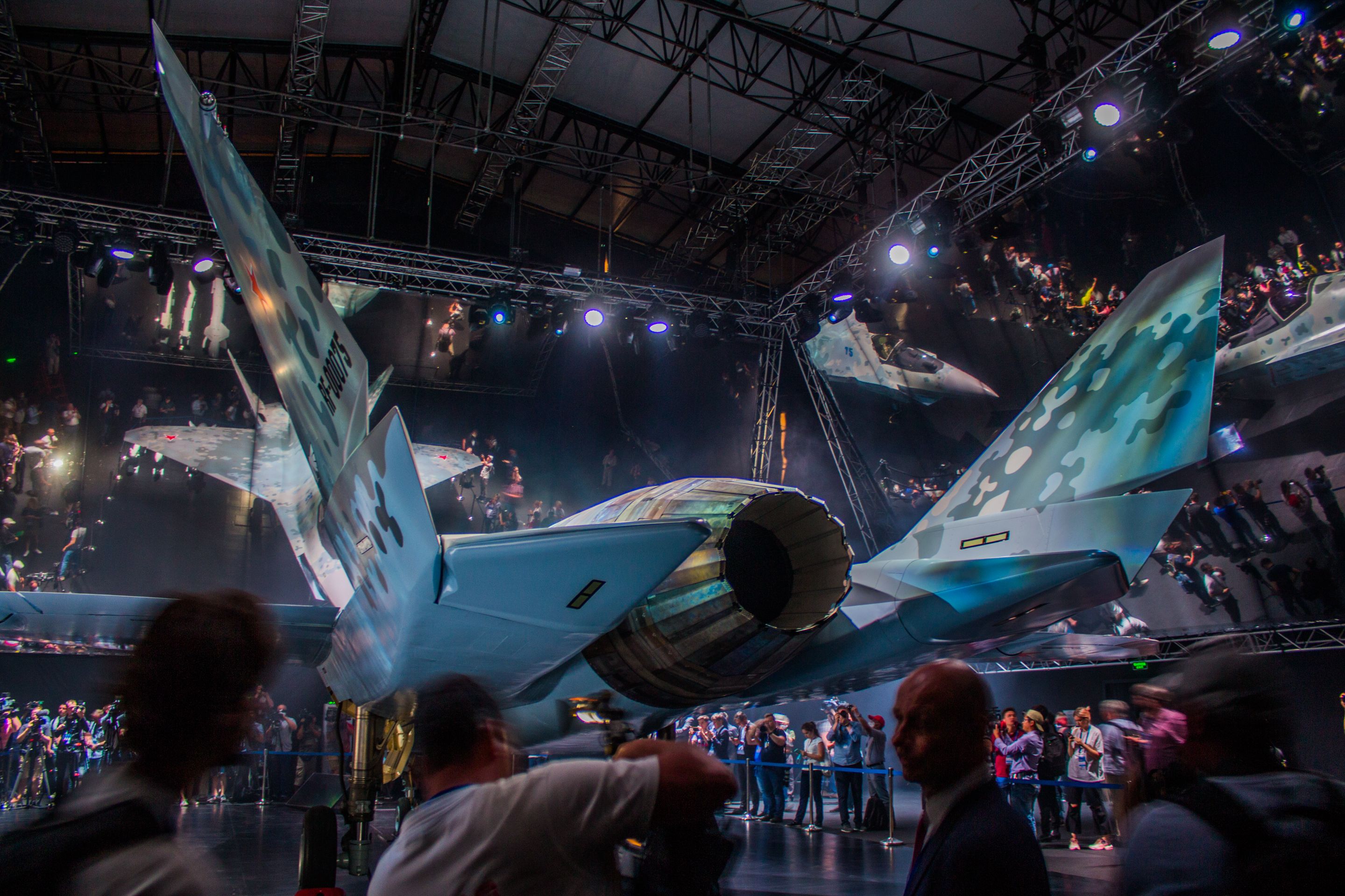 A SU-75 Checkmate on display.