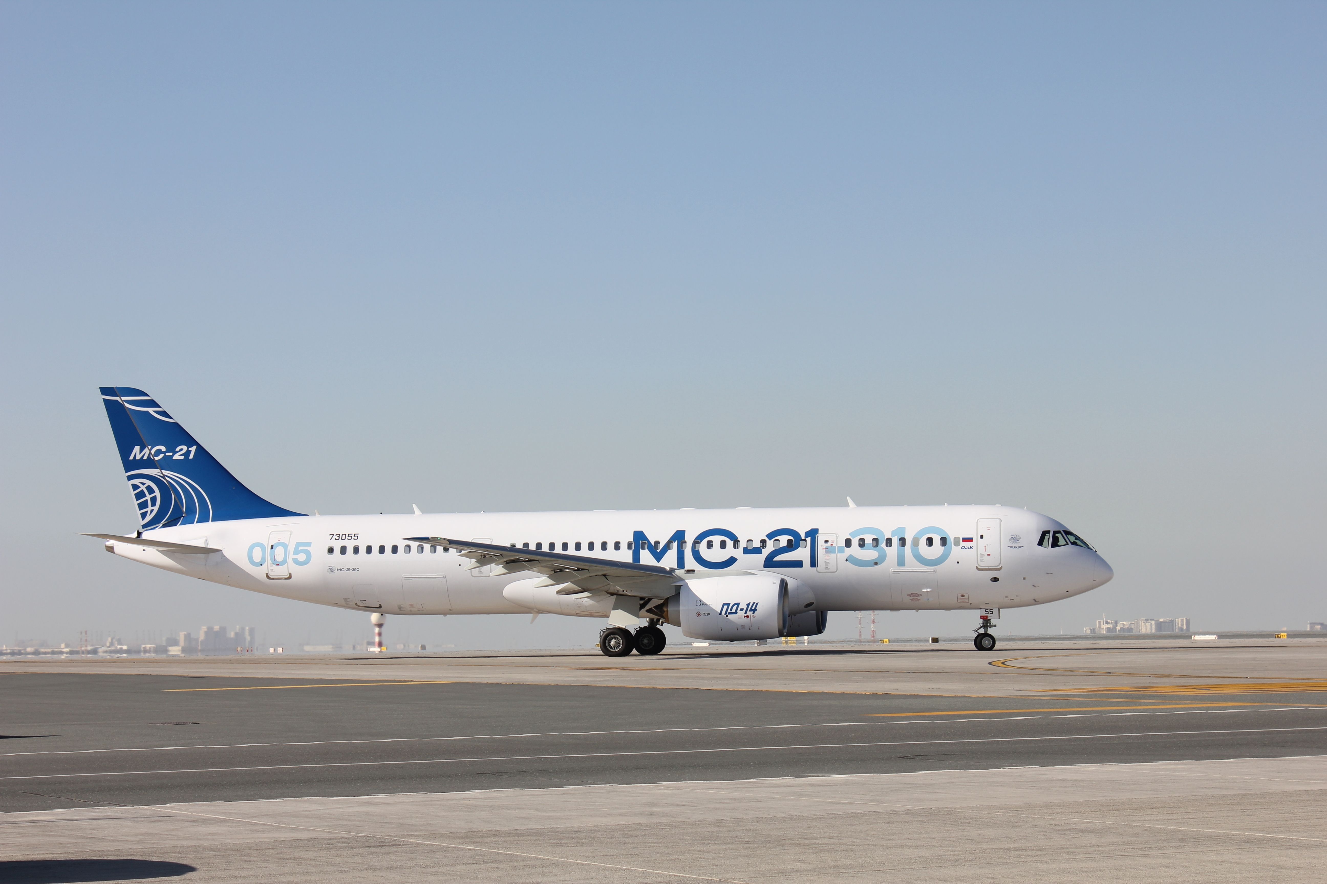 The Russian-made Irkut Mc-21 narrowbody