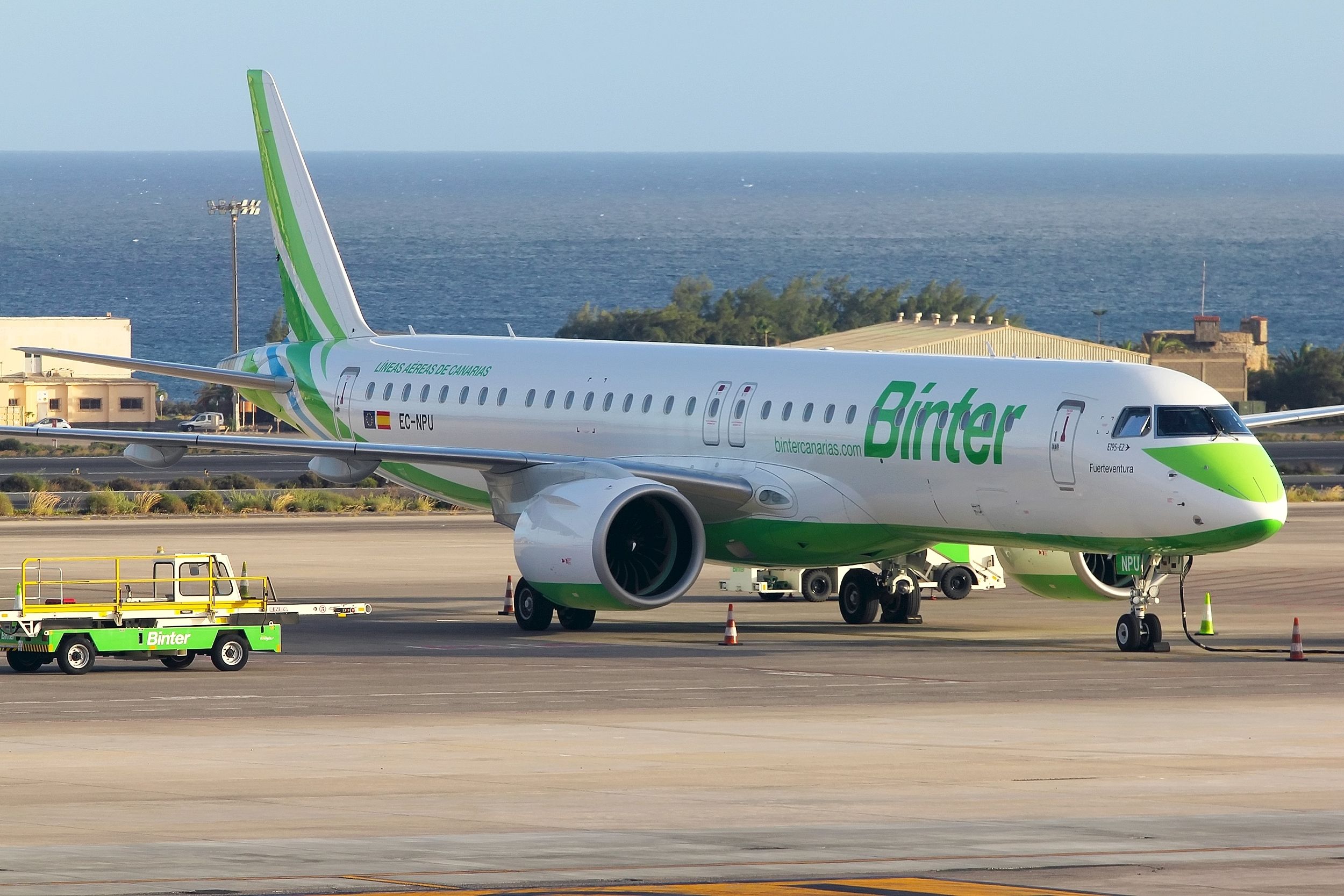 Binter Canarias Embraer E195-E2 at home base Gran Canaria Airport LPA