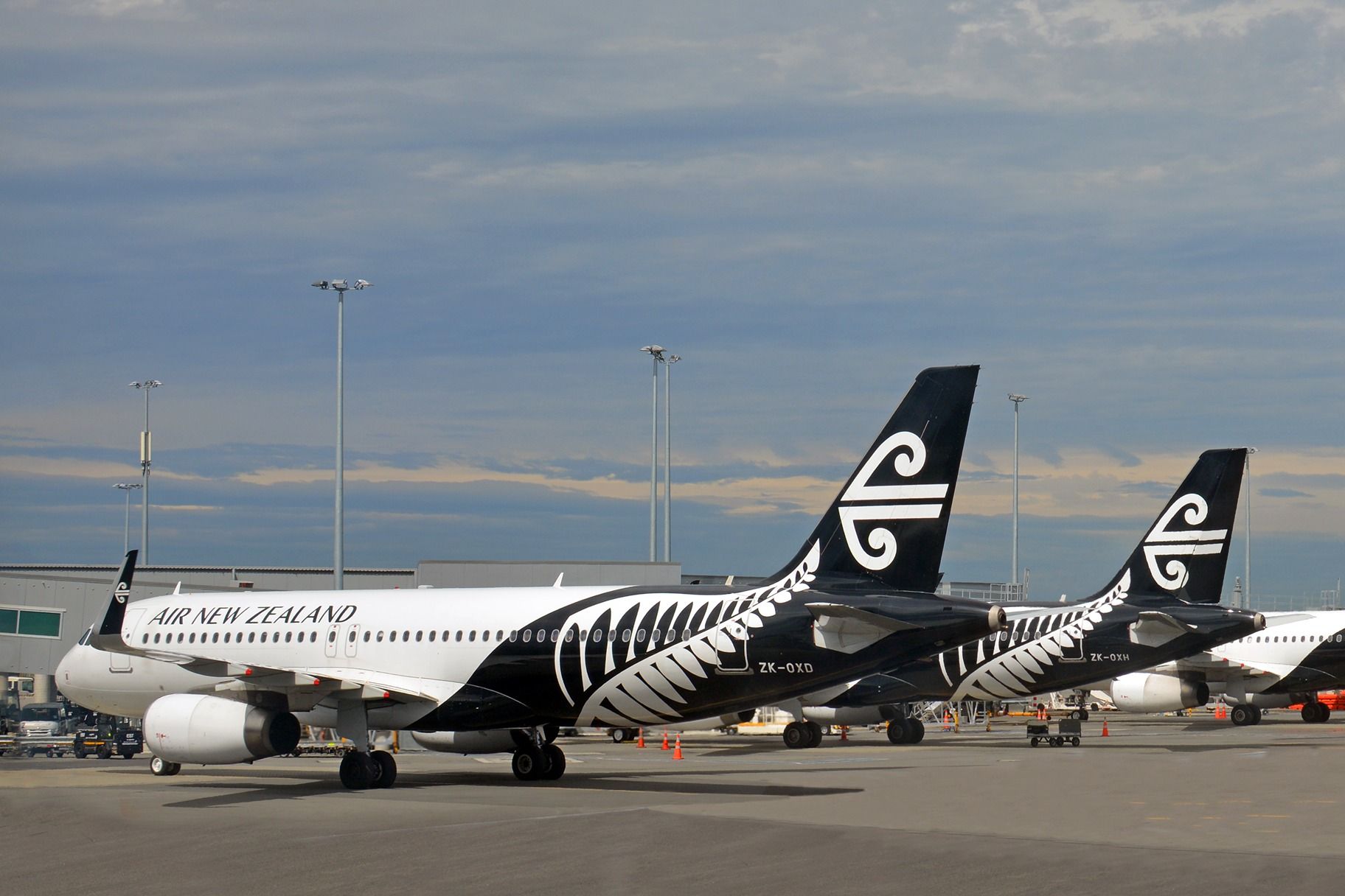 Air New Zealand aircraft in Christchurch