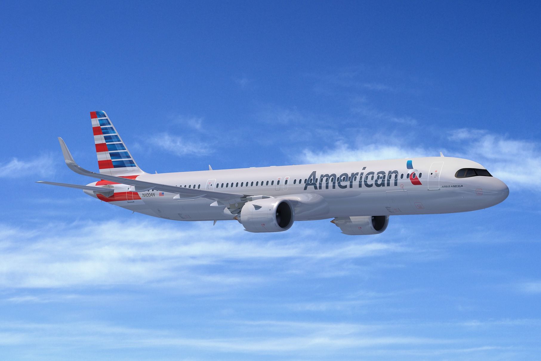 American Airlines Airbus A321xlr Render 
