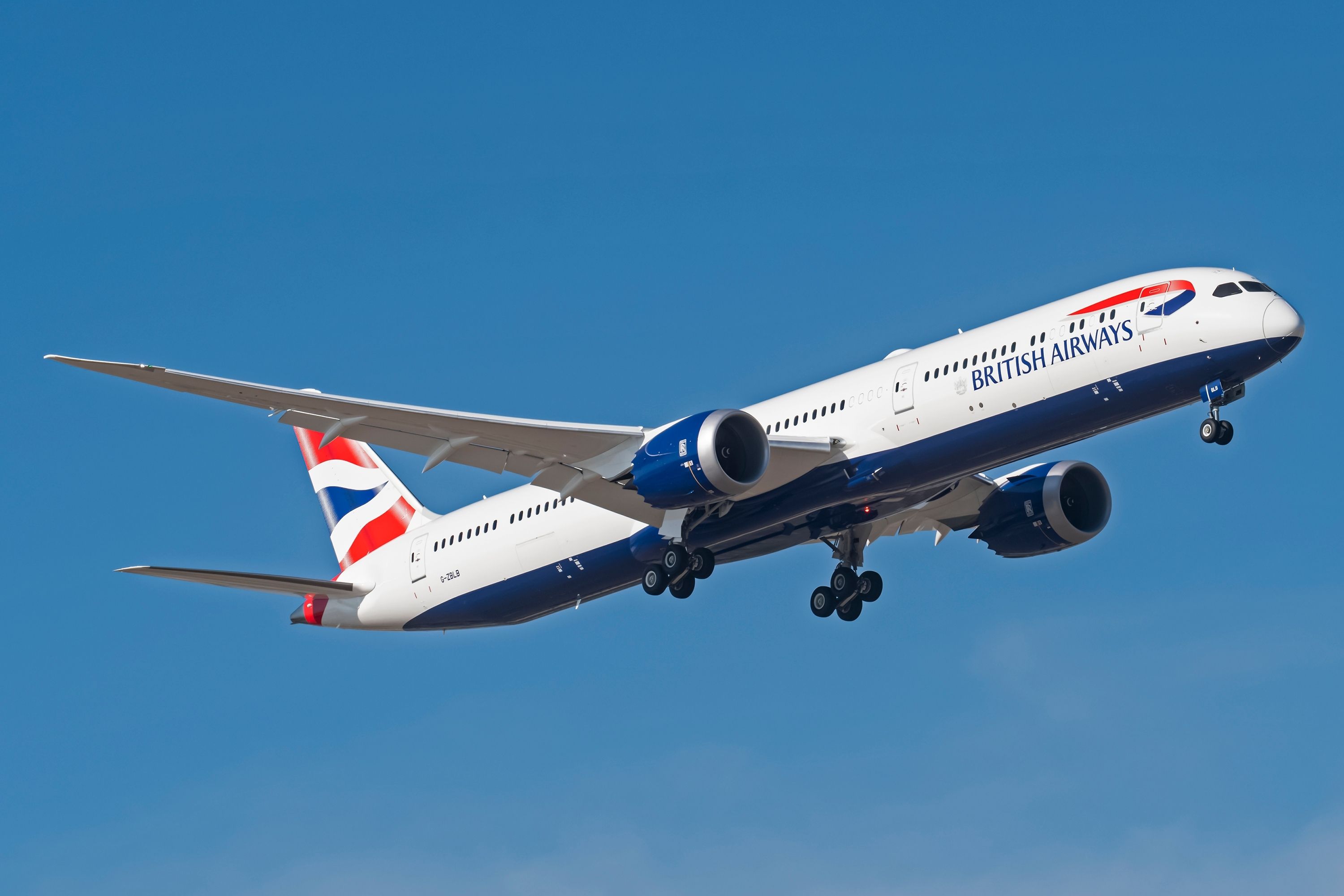British Airways Boeing 787-10 landing at Dallas Fort:Worth International Airport DFW-1