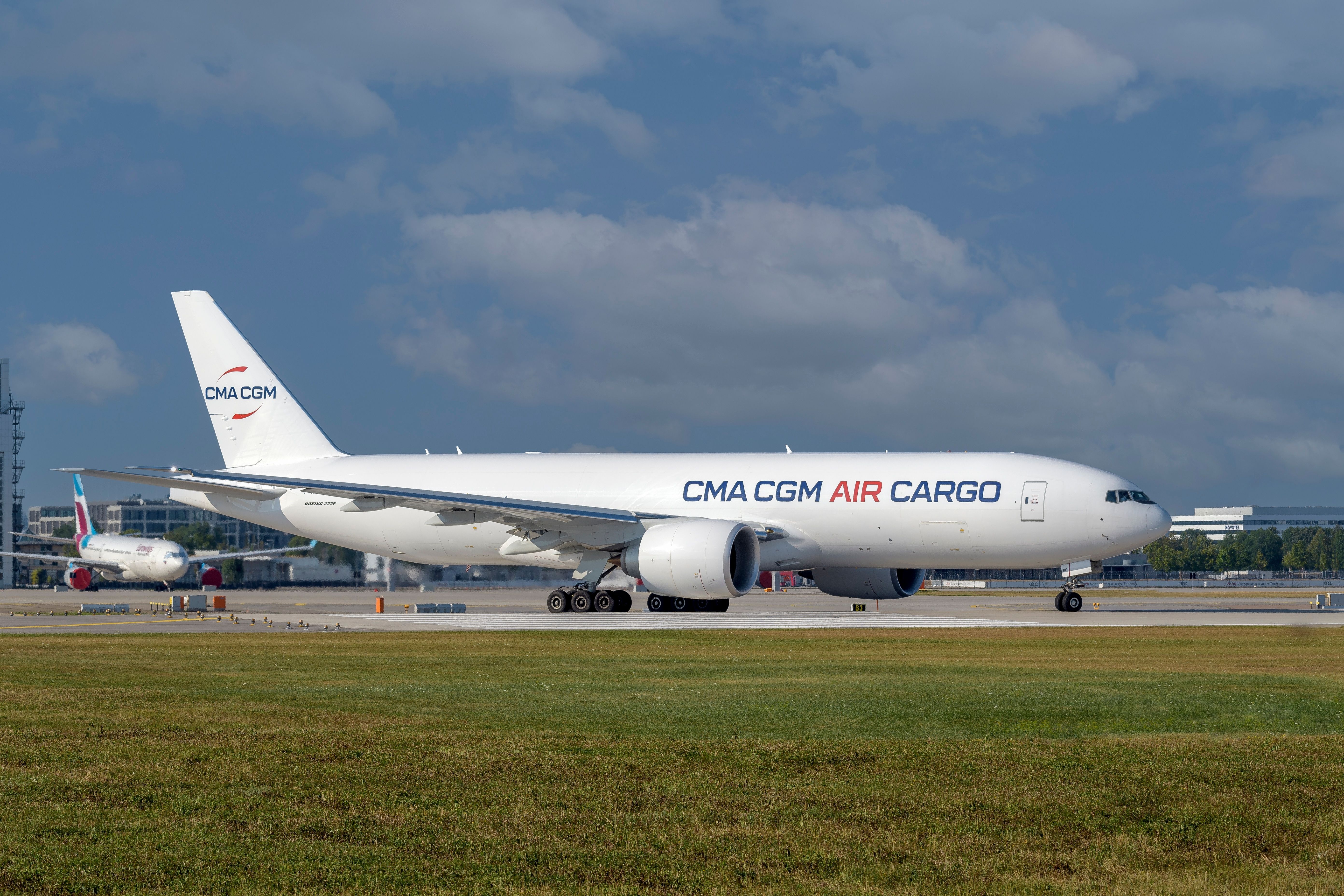 CMA CGM Boeing 777F at Munich Airport MUC
