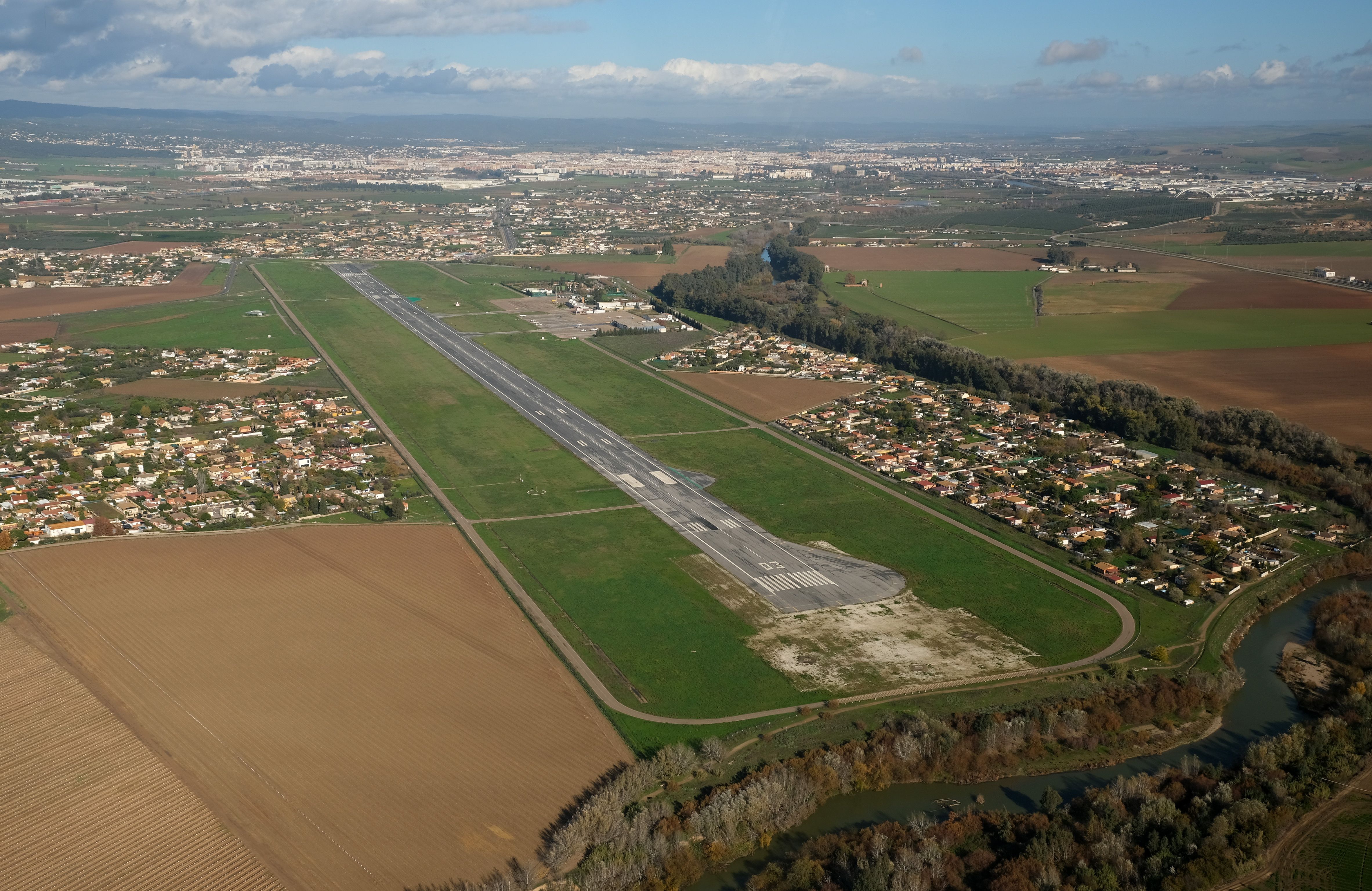 Aerial view of Cordoba Airport.