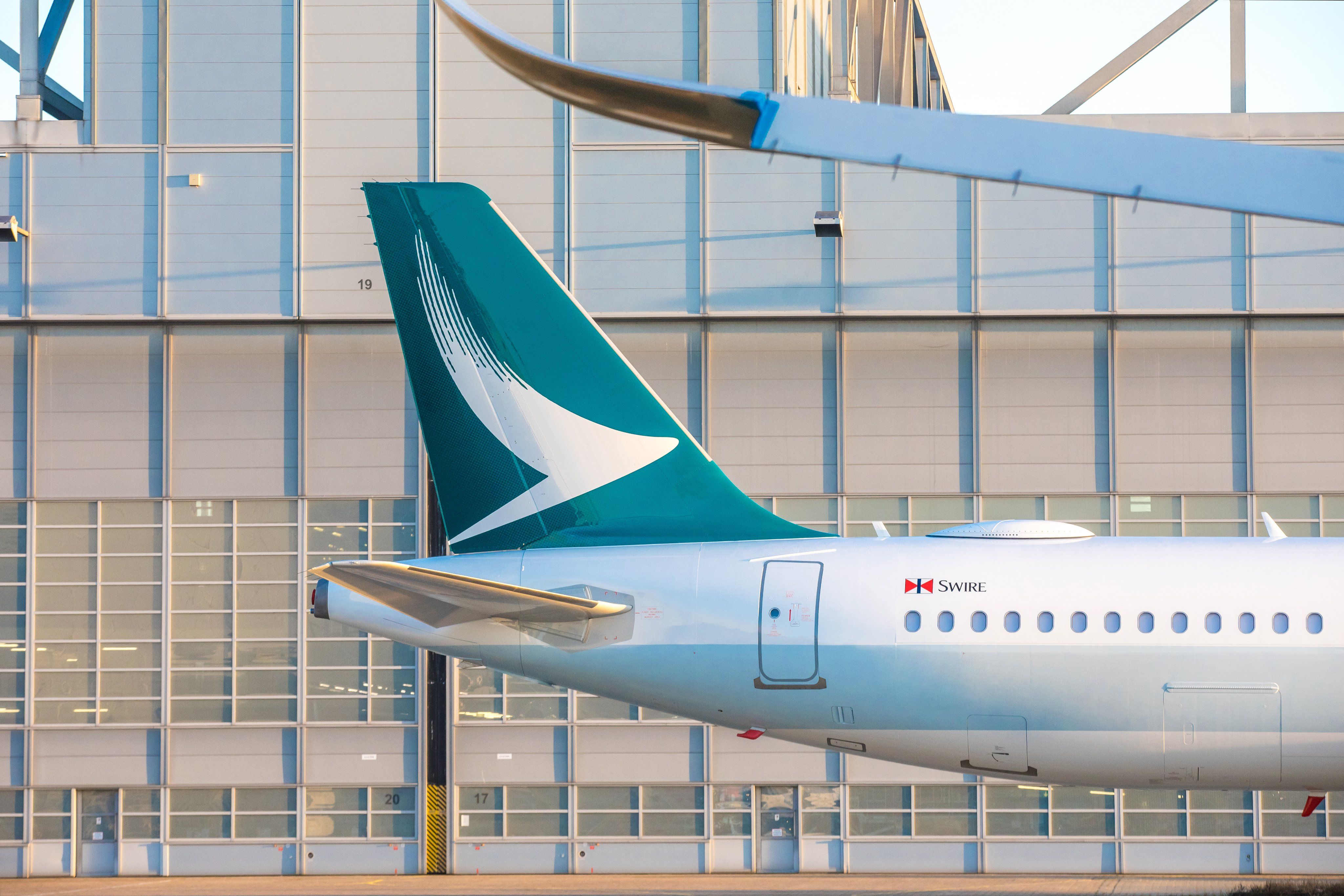 Cathay Pacific Airbus A321neo tail.