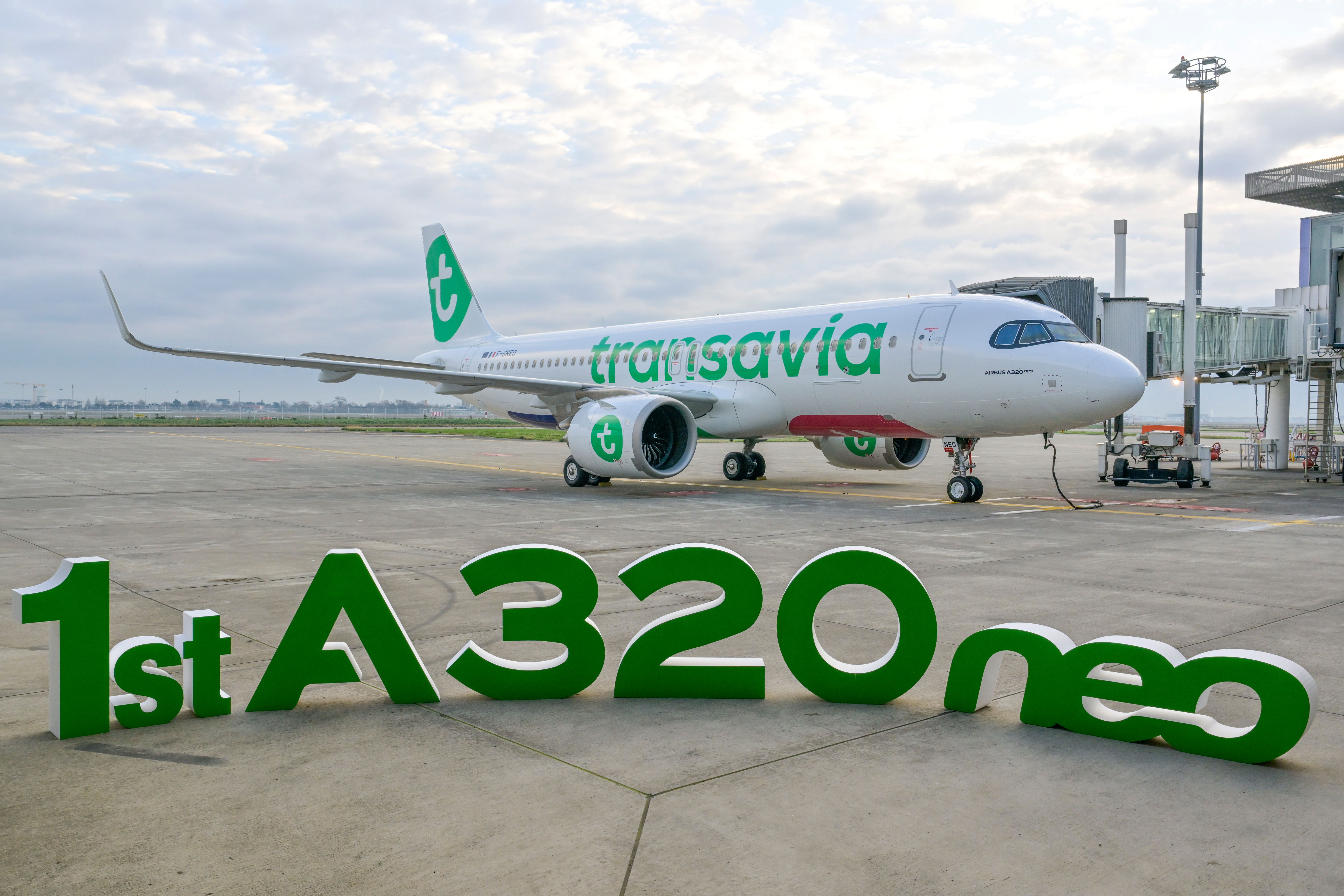 First Transavia Airbus A320neo at Toulouse Blagnac Airport TLS