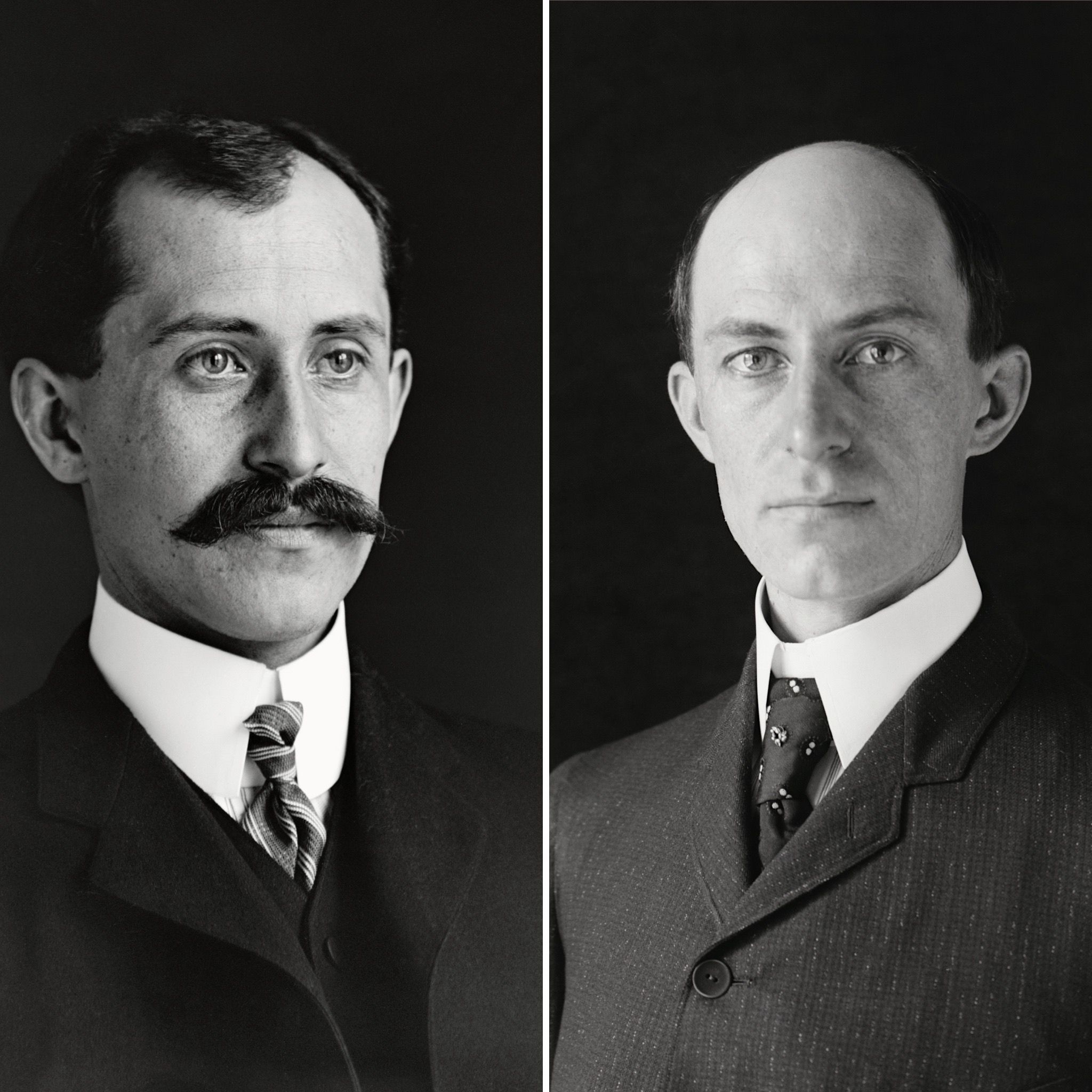 Orville and Wilbur Wright, referred to as the “Wright Brothers.”