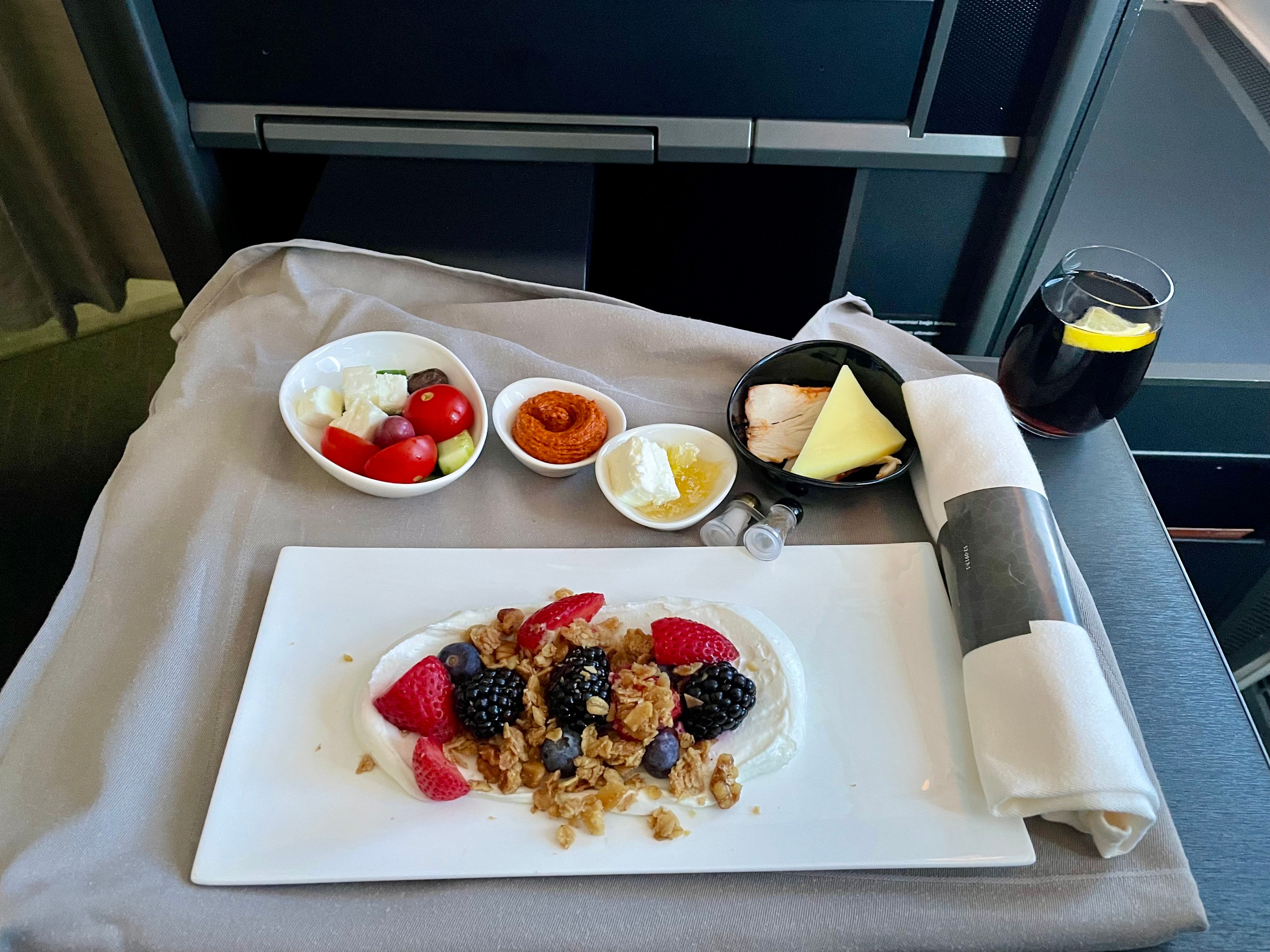 Turkish Airlines Boeing 787 Food