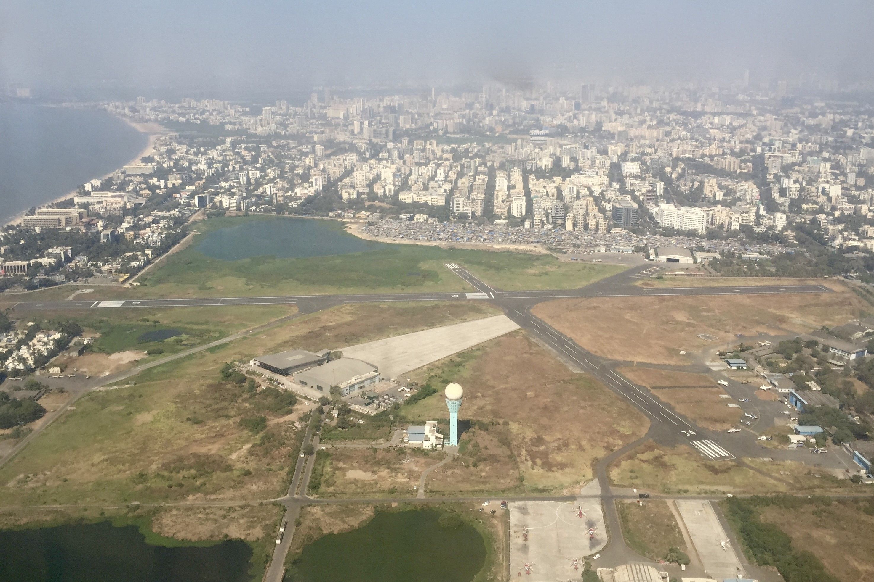 An Aerial View of Juhu Aerodrome.