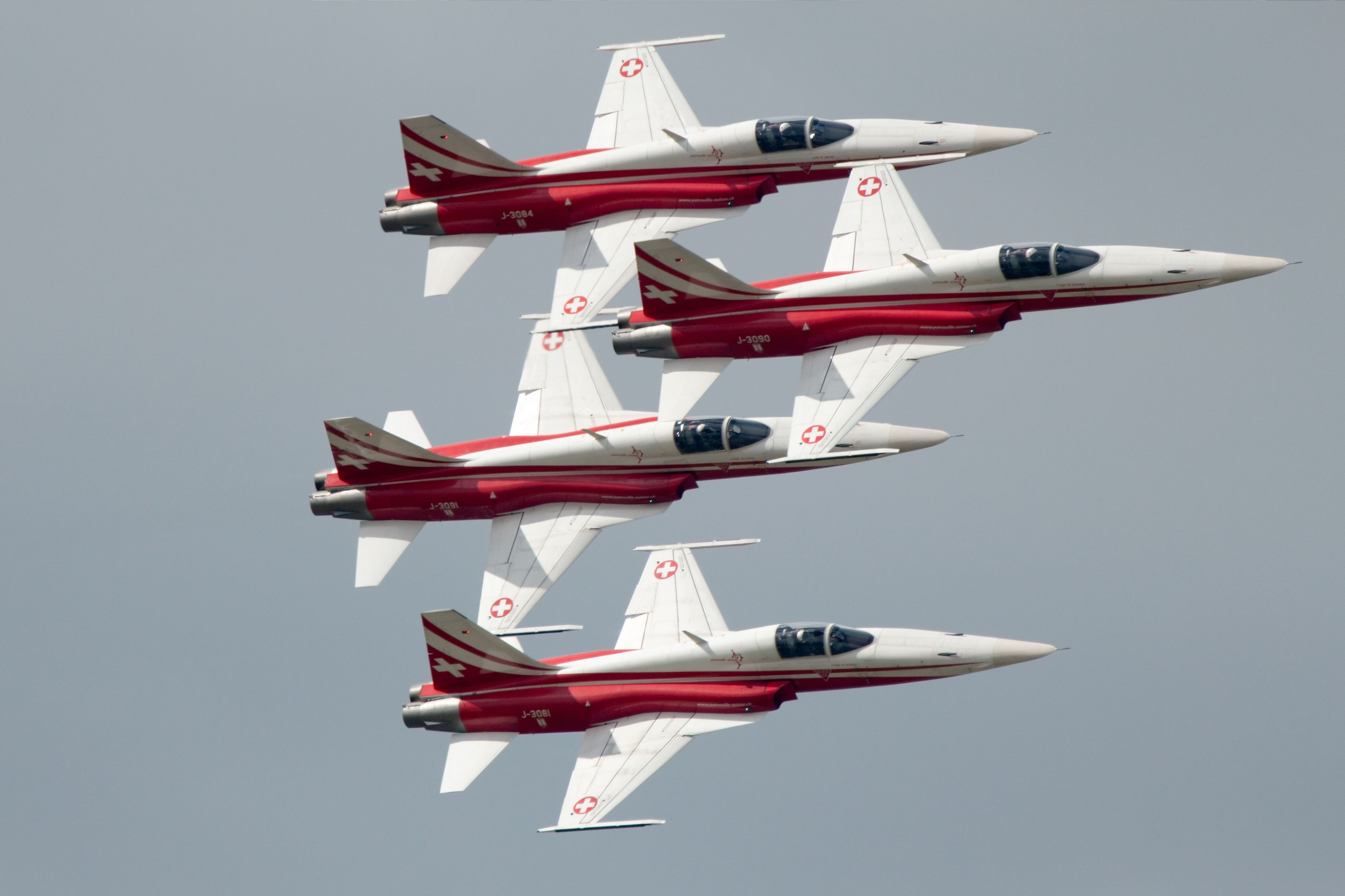 Patrouille Suisse performing at the 2010 ILA Berlin Air Show