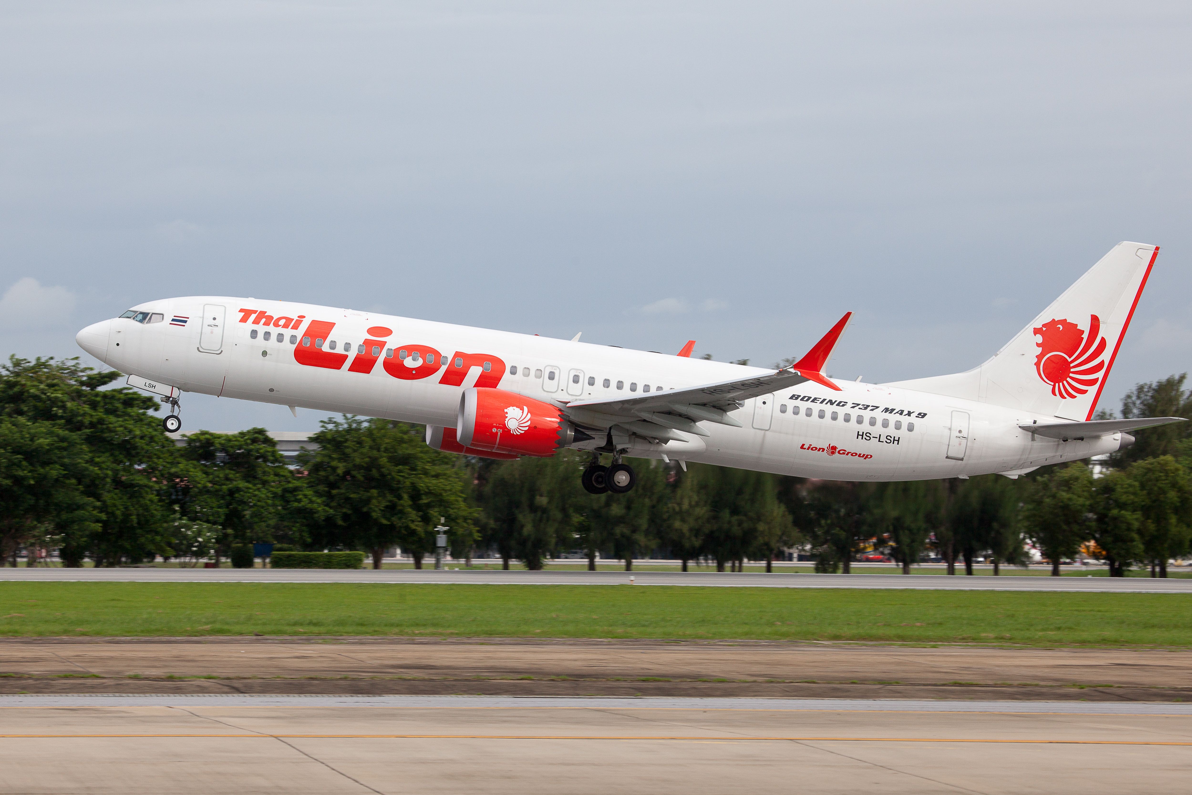 Thai Lion Air Boeing 737 MAX 9 was taking off from Don Muang International Airport.