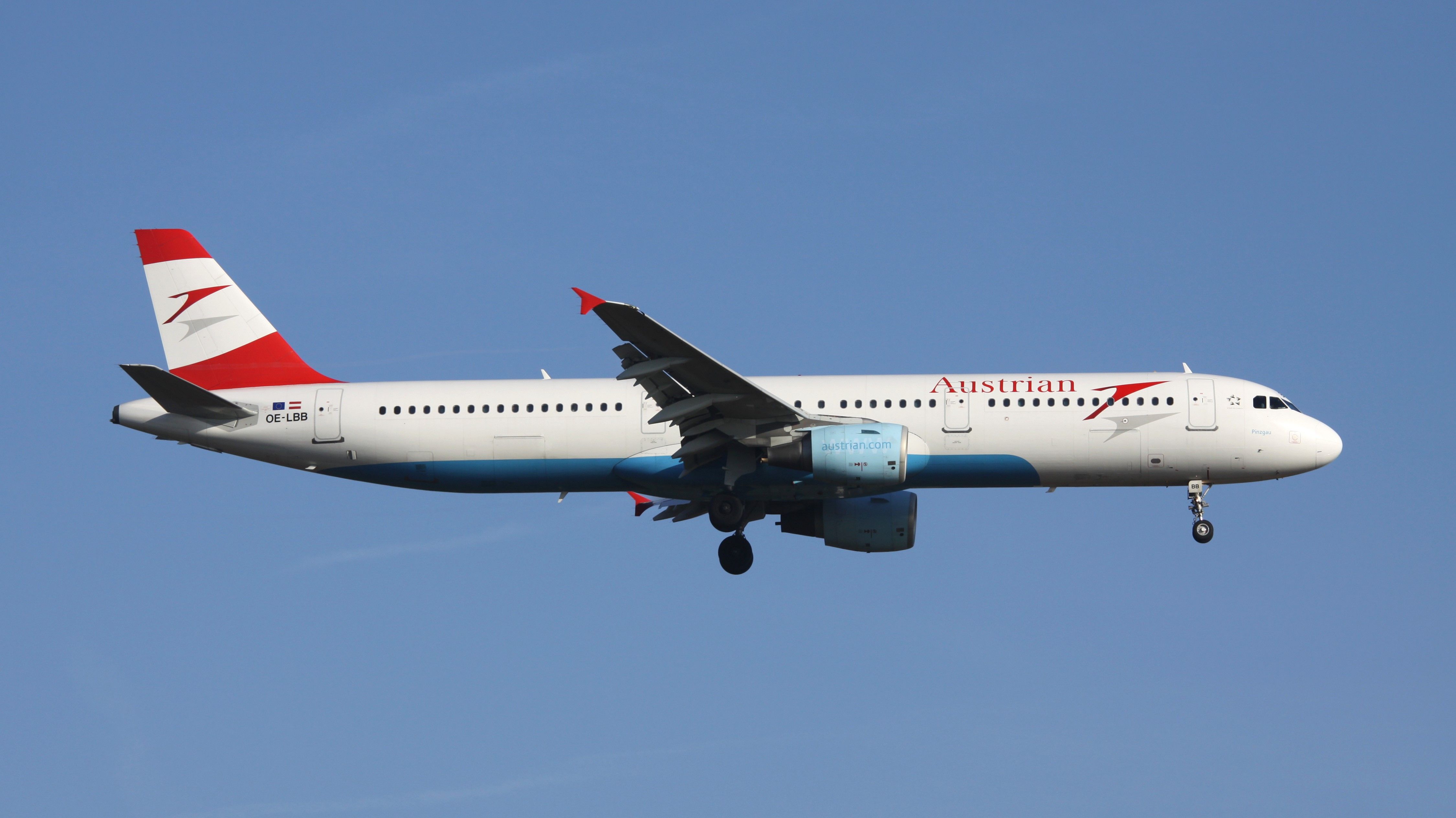 Austrian Airlines Airbus A321-100 Inflight