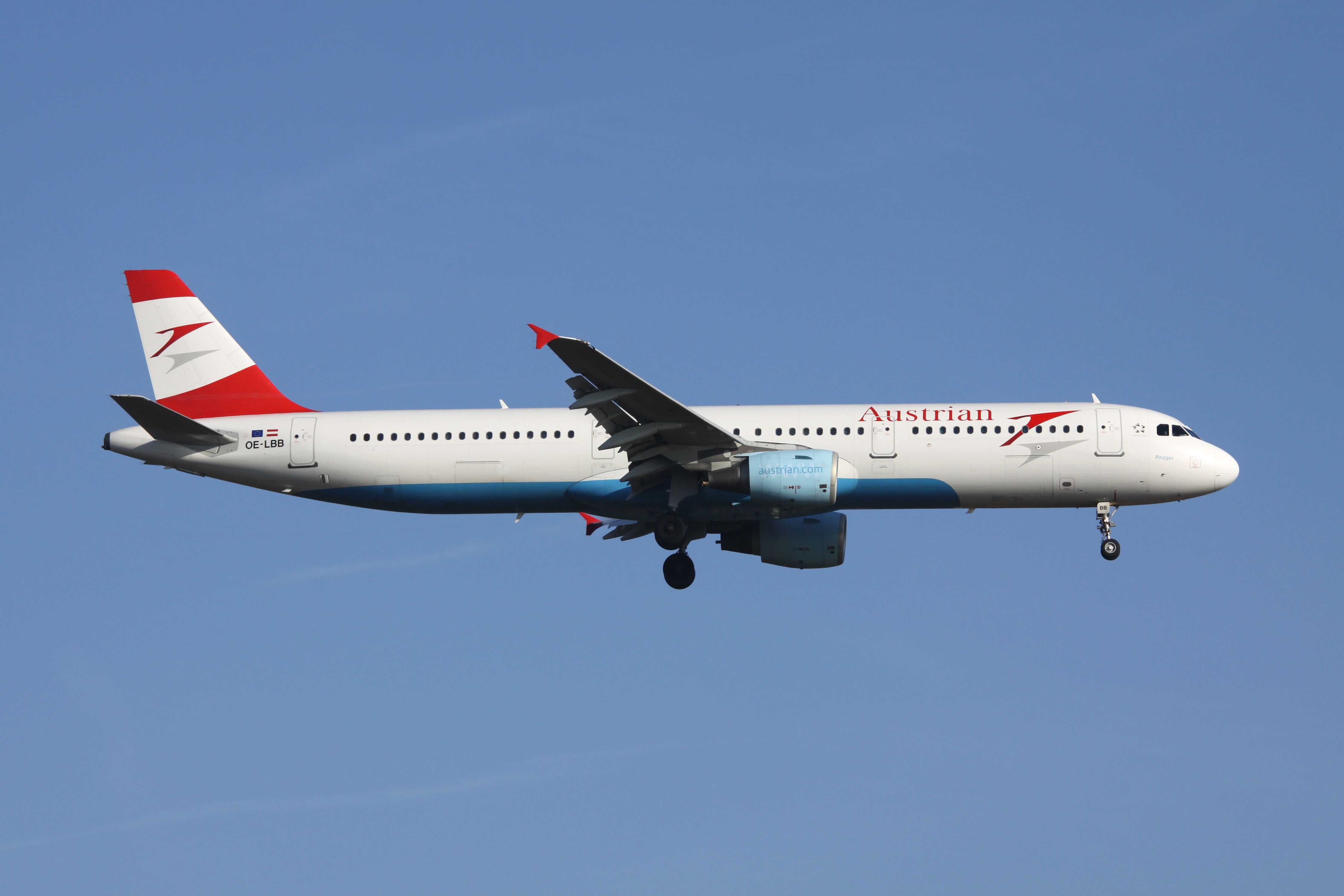 Austrian Airlines Airbus A321-100 Inflight