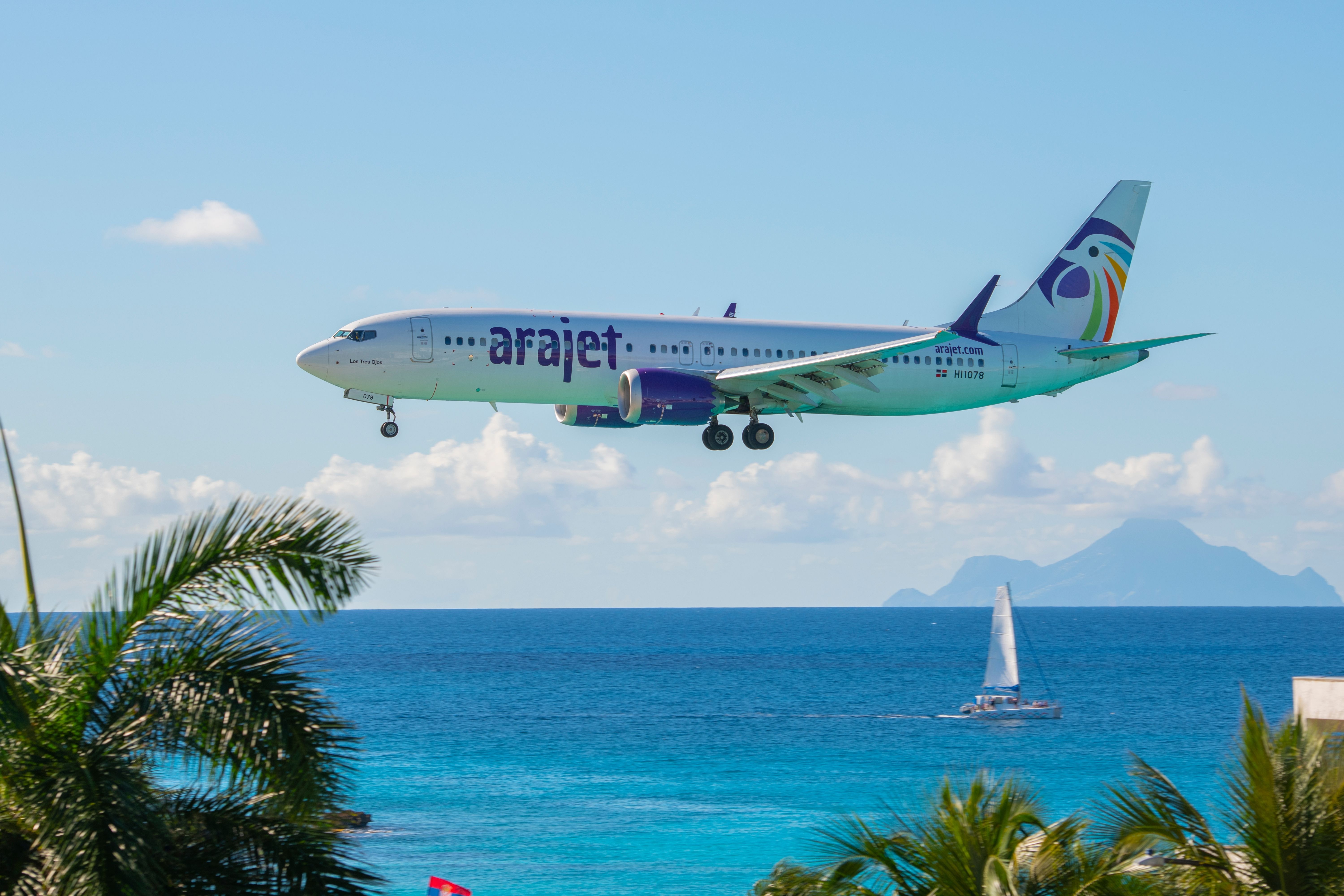 Arajet Boeing 737 MAX Landing In St Maarten