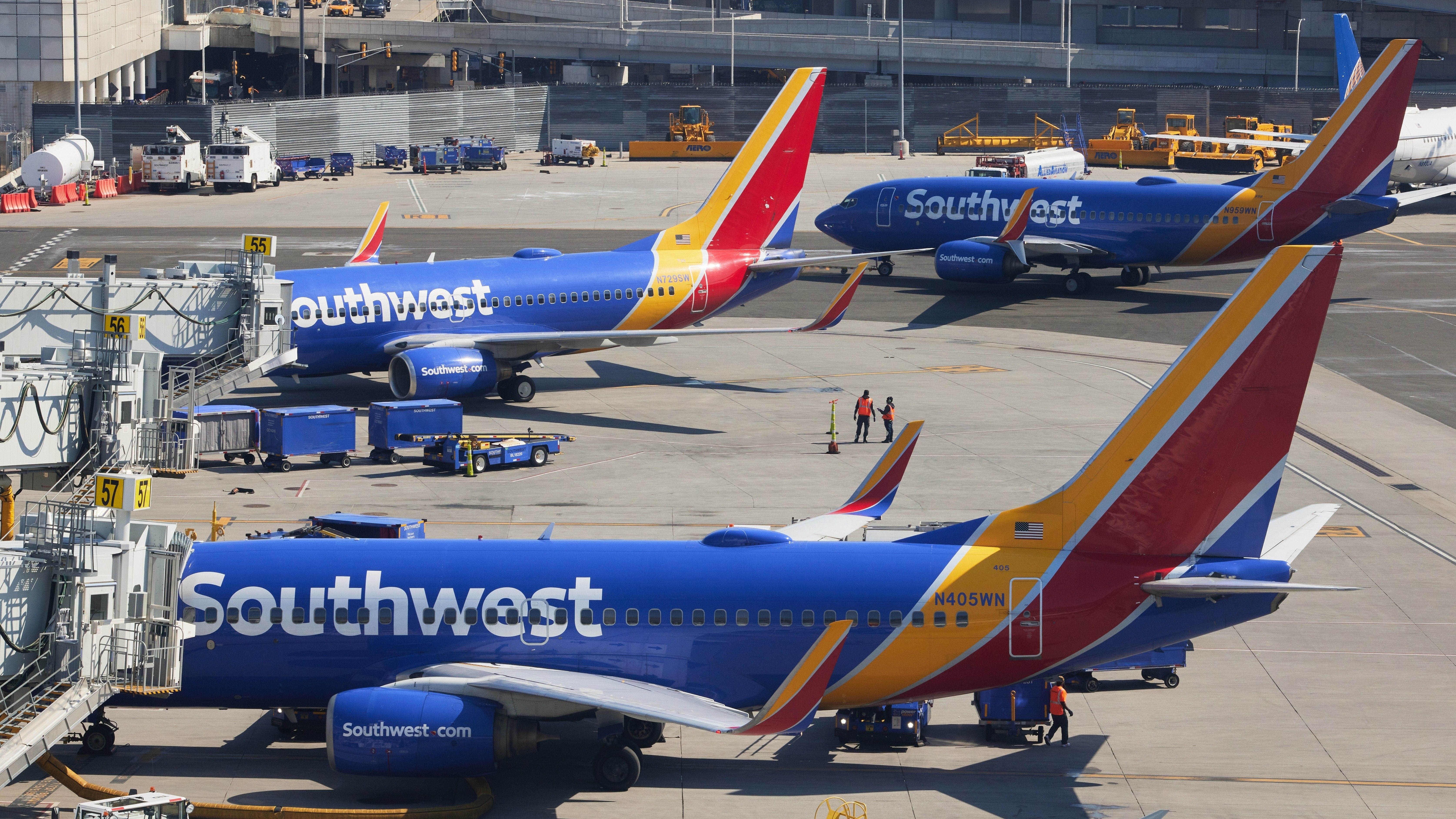 Southwest Boeing 737 line-up