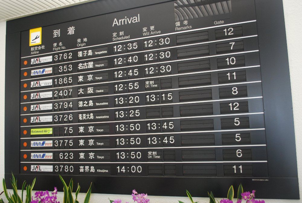Japanese Analogue Departure Board
