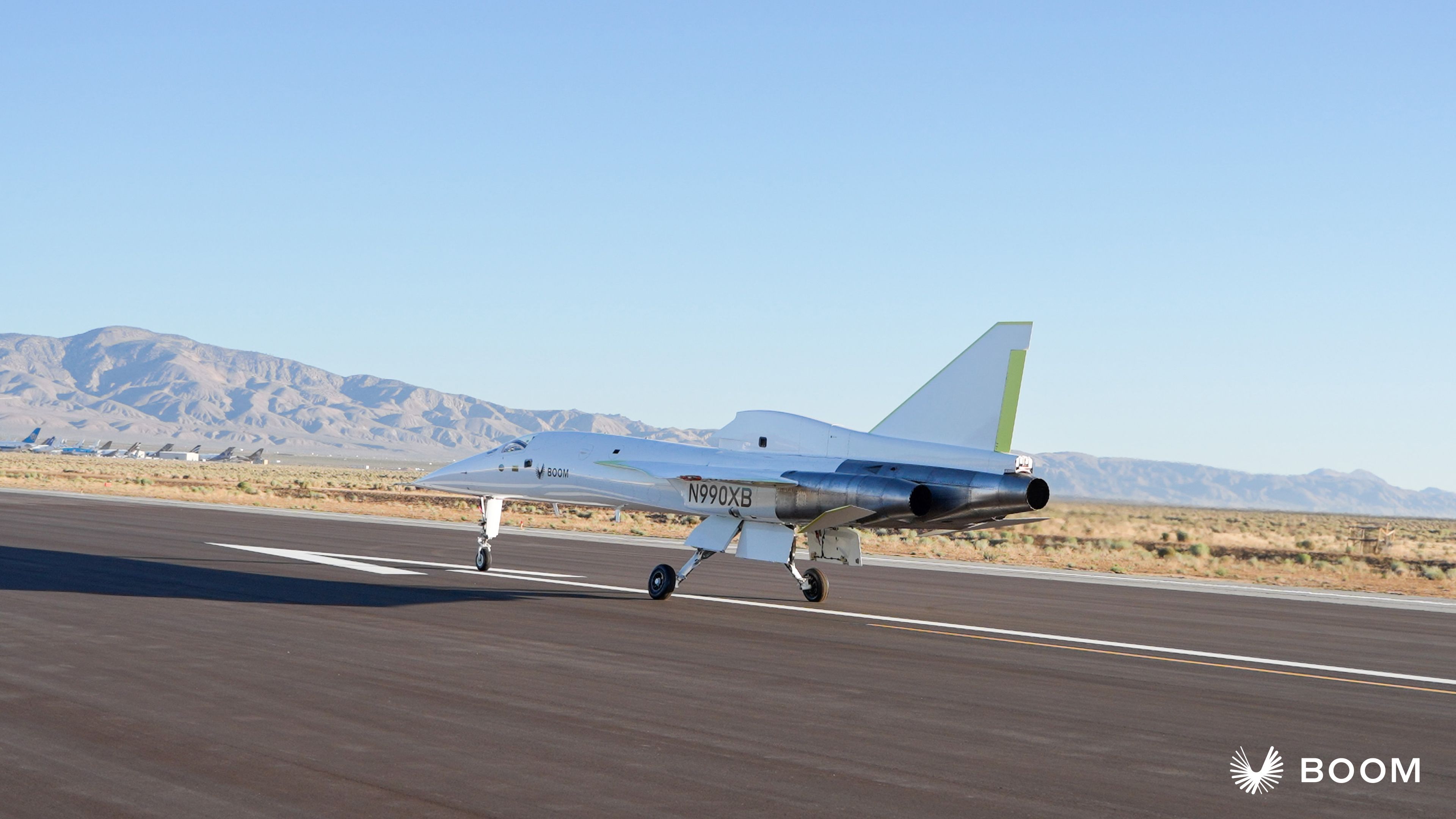 xb-1-engine-testing-5 - Photo of Boom Supersonic XB-1 on runway