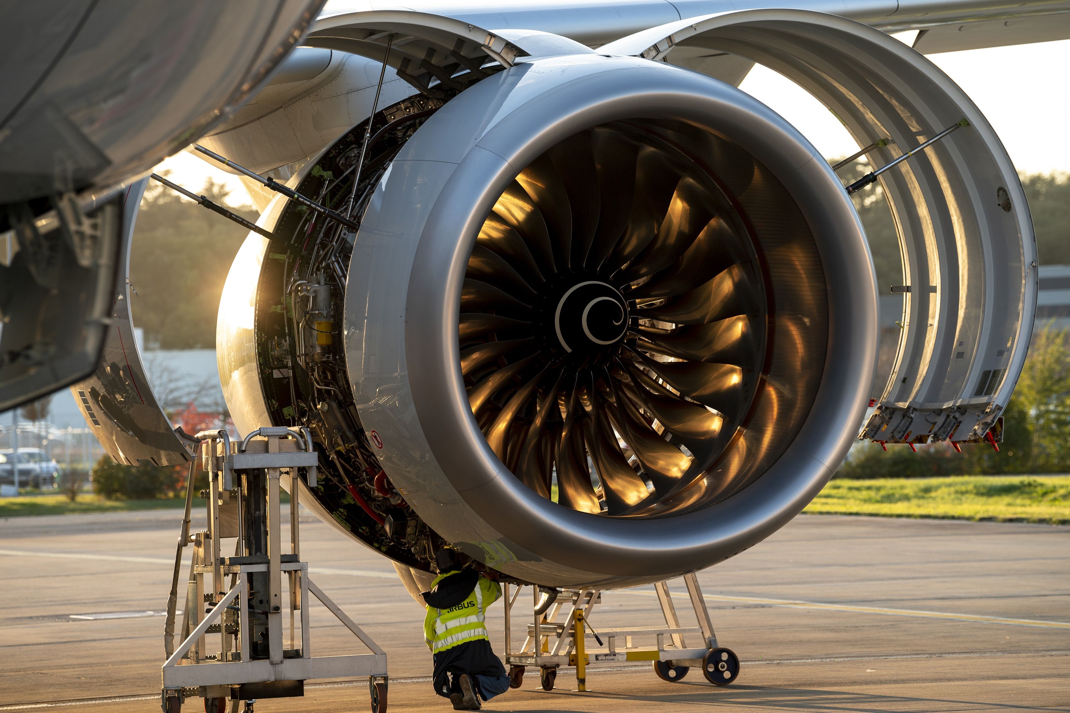 China Southern Airlines Airbus A350 engine.