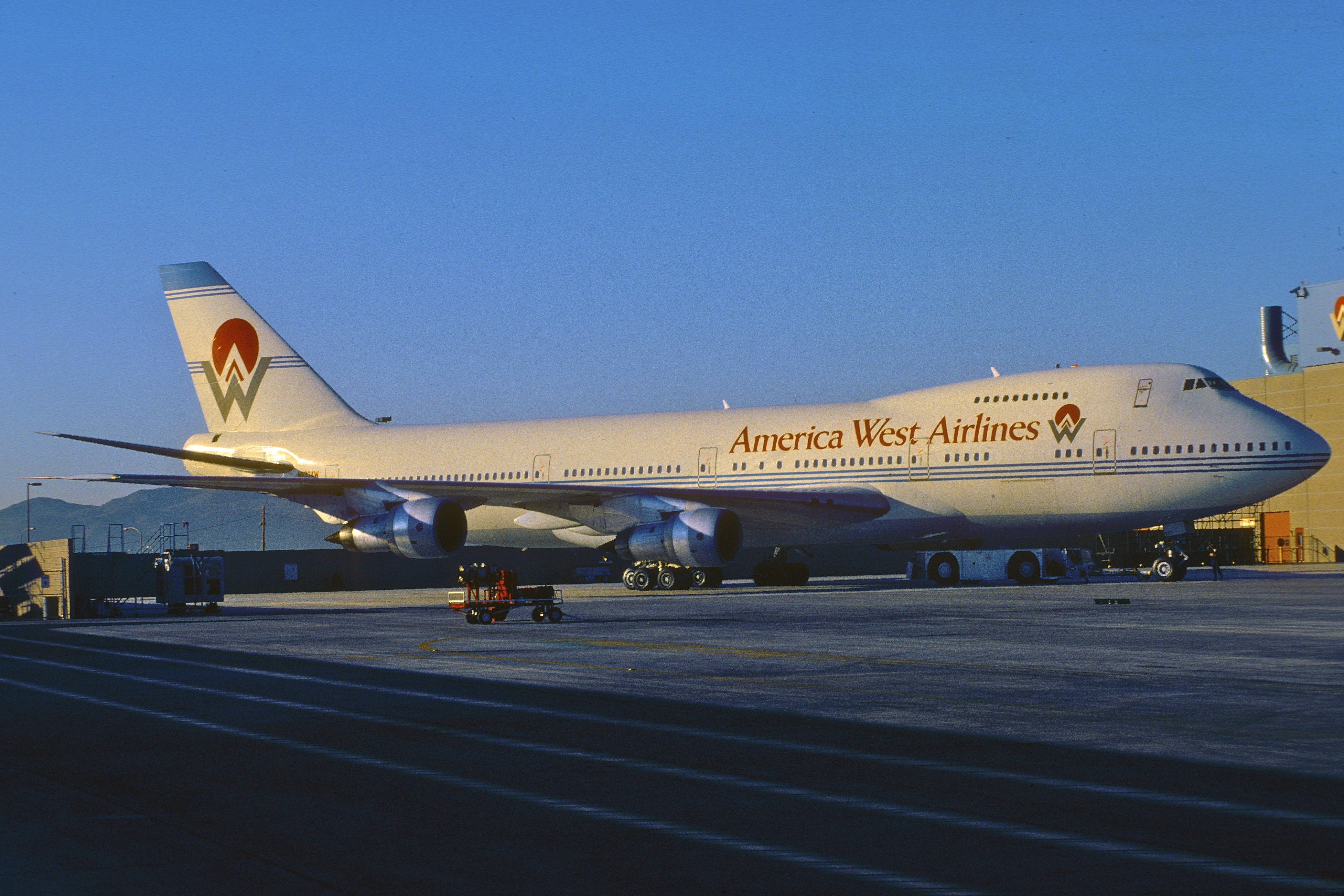 America West Airlines Boeing 747-206B