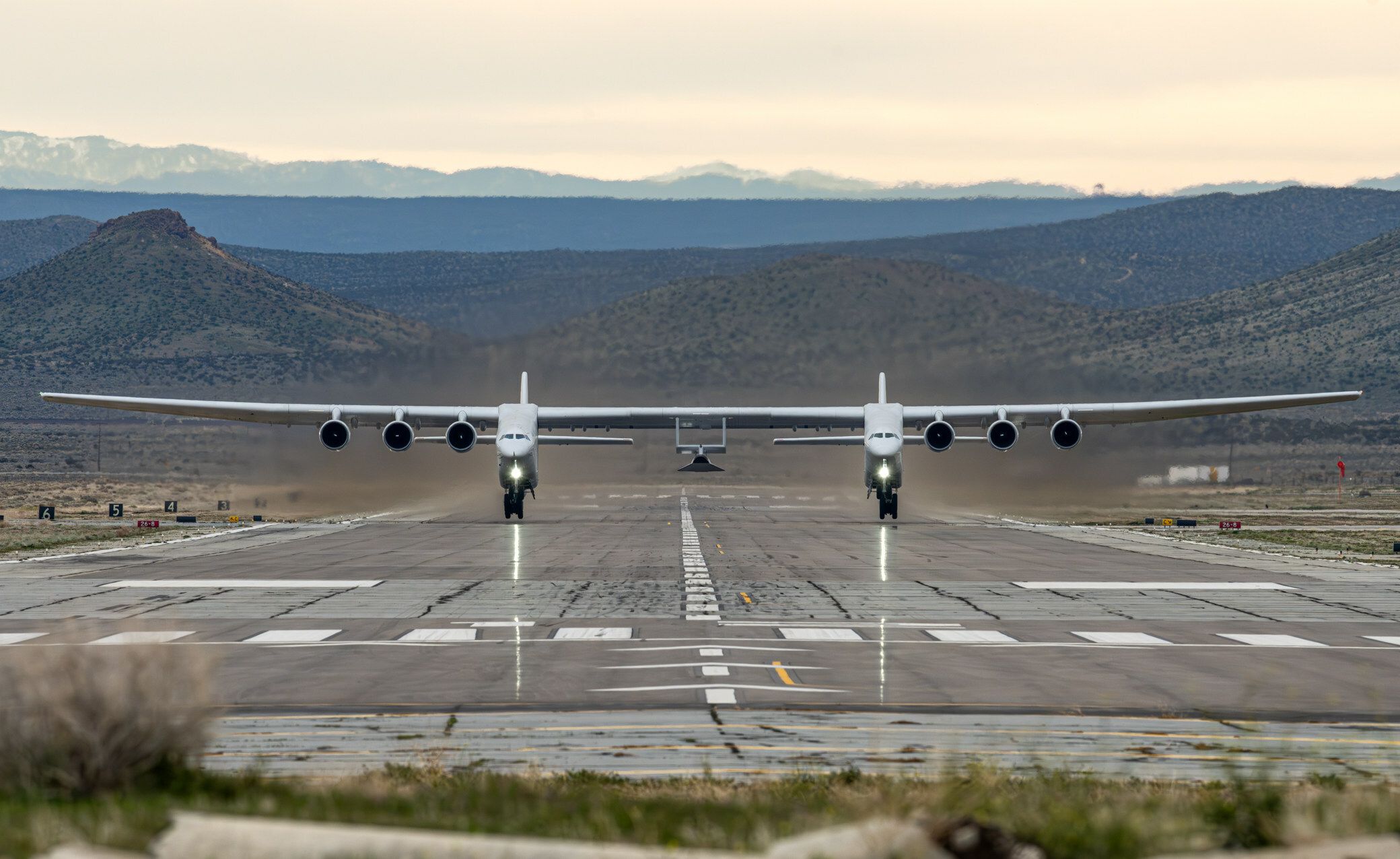 Stratolaunch's Roc takes off with the Talon-A1 vehicle for a captive carry flight