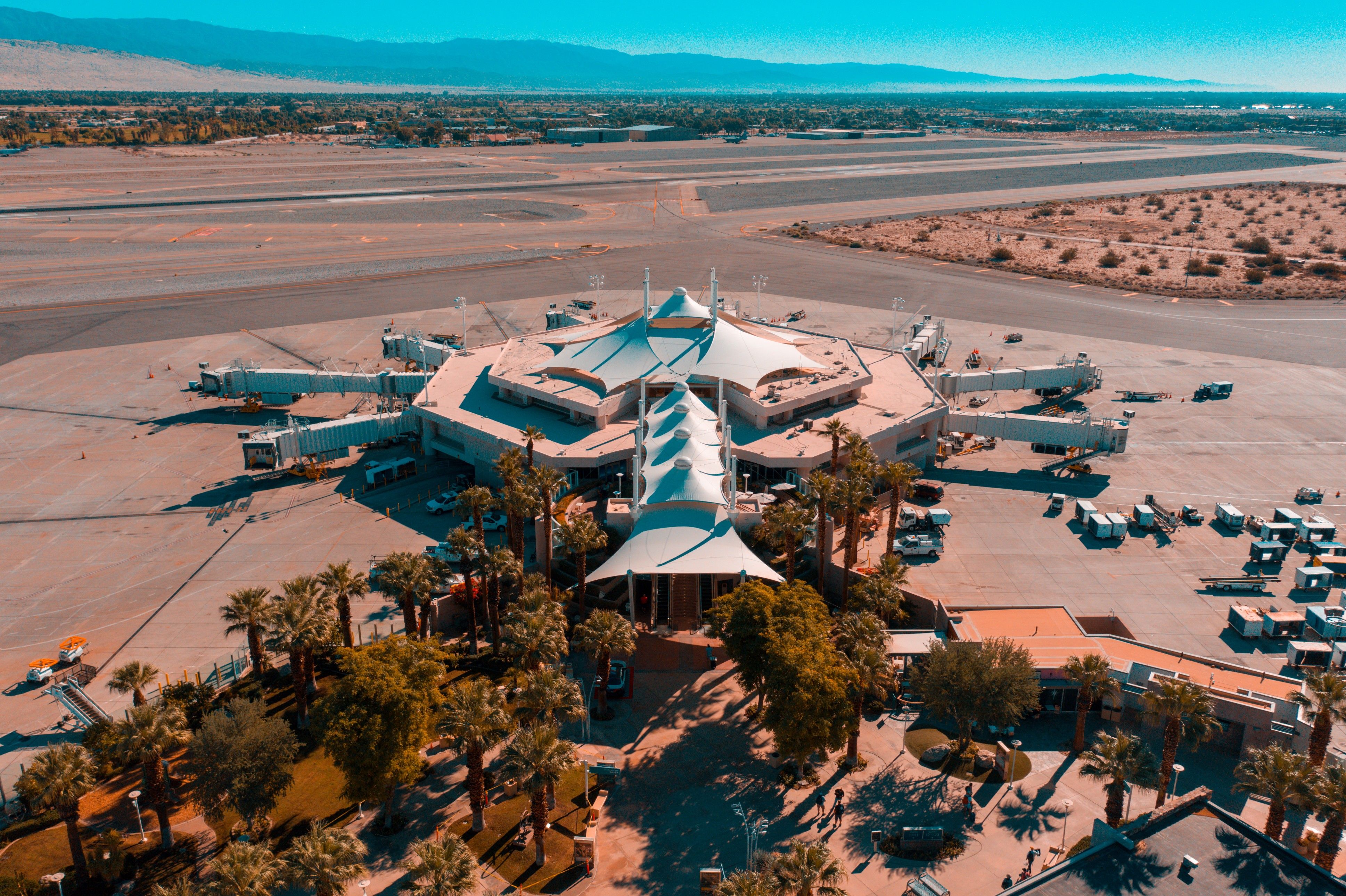 Terminal of Palm Springs International Airport.