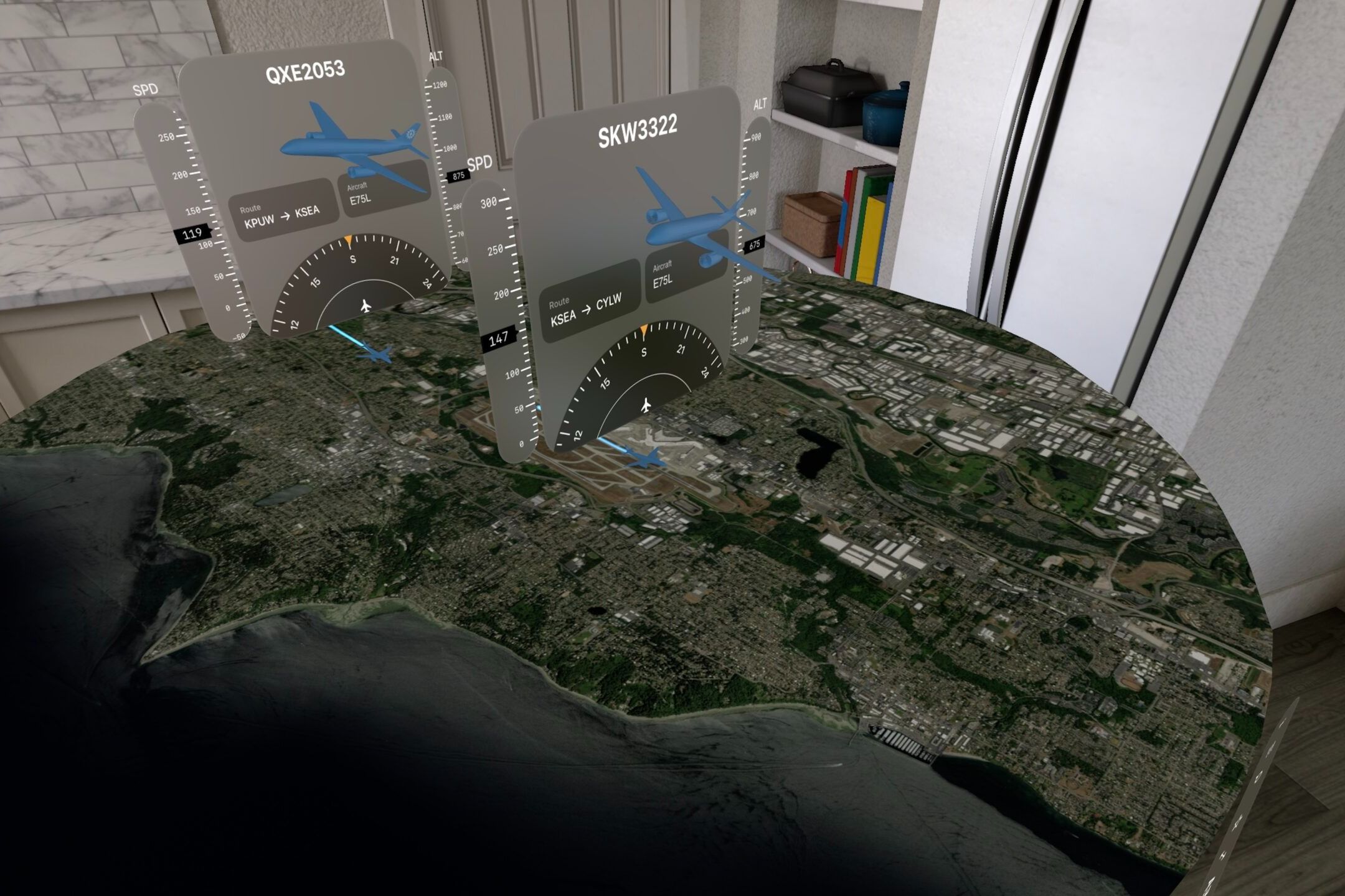 Foreflight tracking flights on Apple Vision Pro