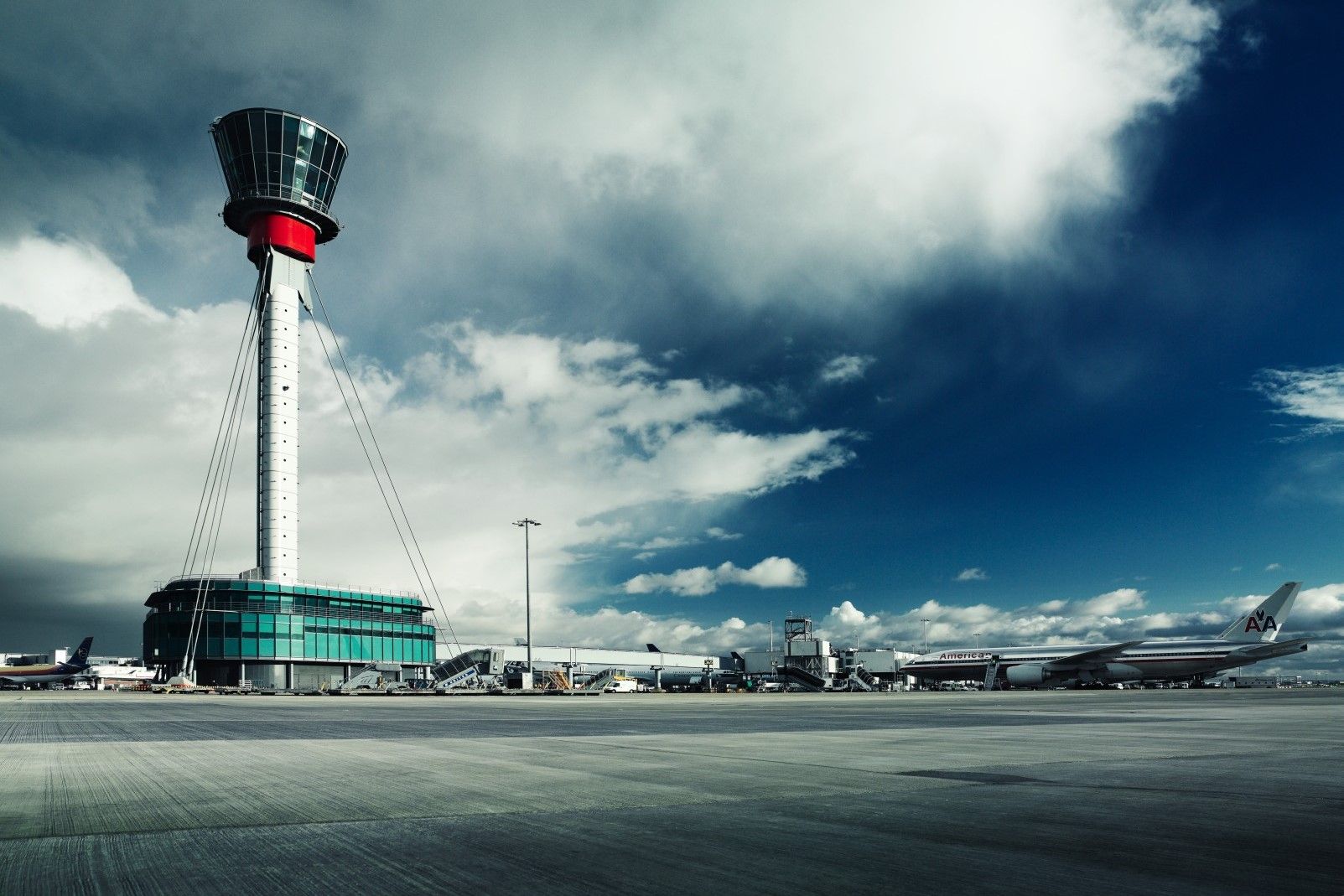 London Heathrow Airport Apron Tower View