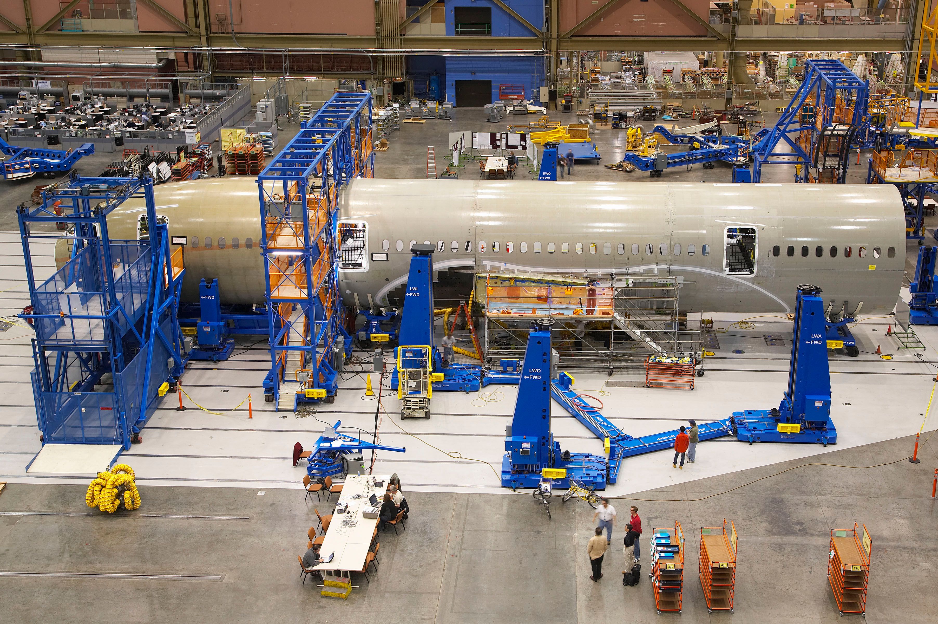 Boeing 787 Dreamliner final assembly line