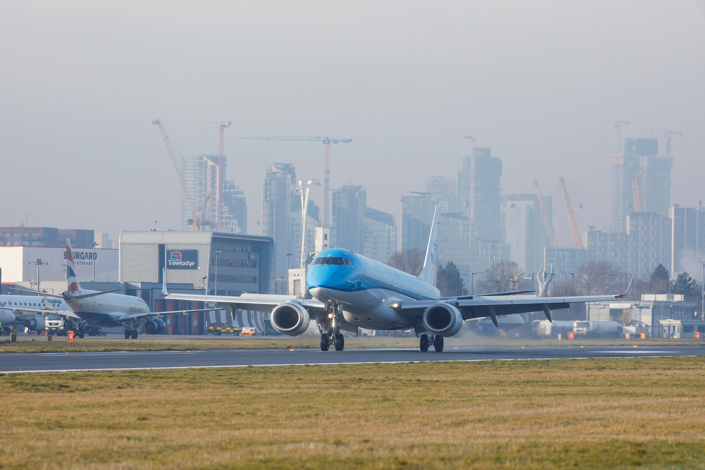 KLM Embraer E-Jet At London City Airport